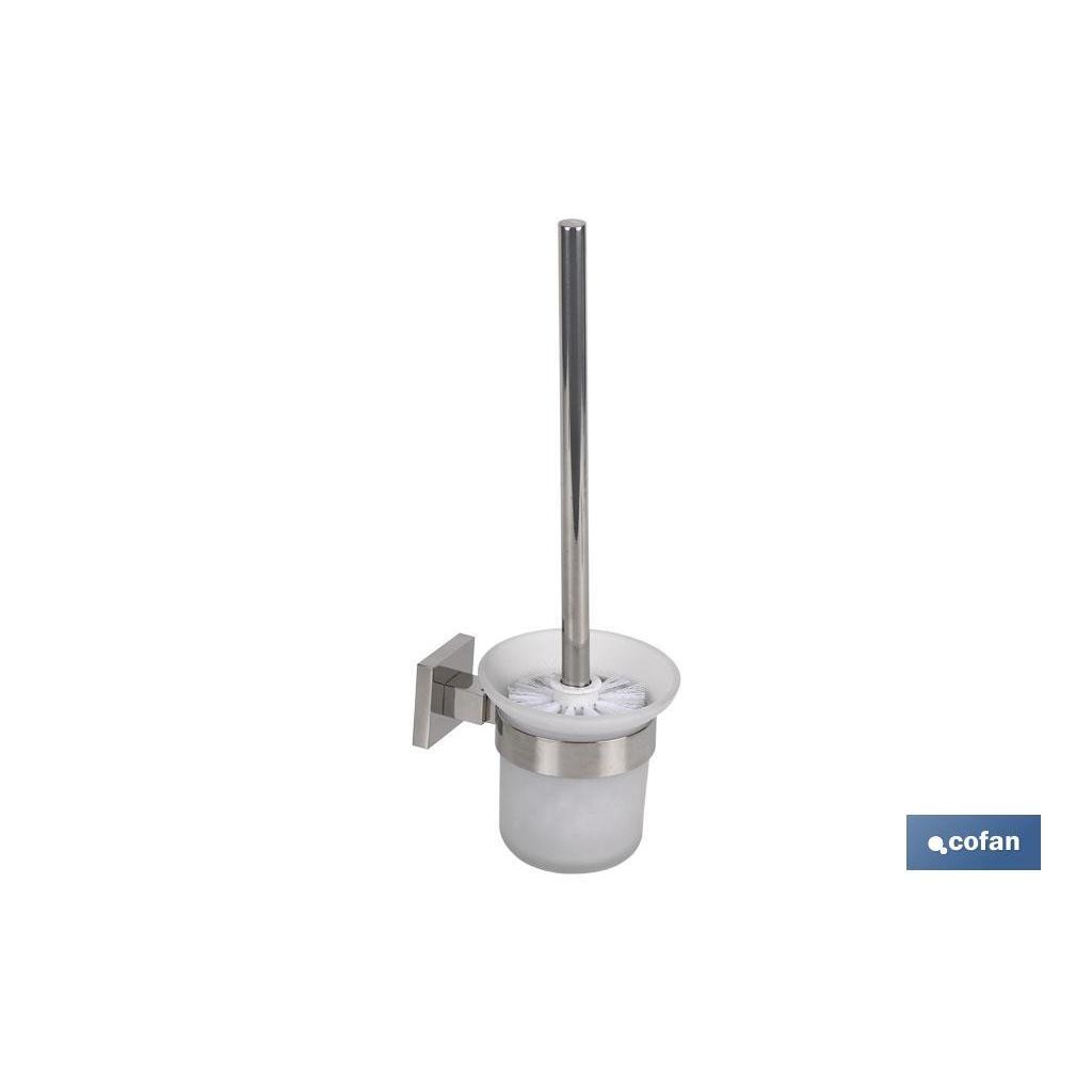COFAN - Escobillero para Baño Circular | Modelo Marvao | En Acero Inoxidable 304 Brillo