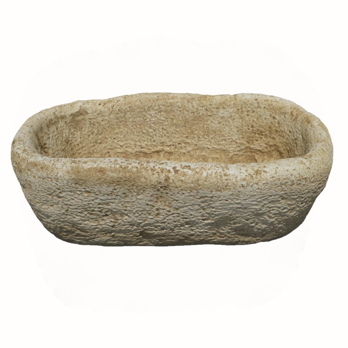 Jardinera Pila Abrevadero Rústica 40x23x14cm - Marca AnaParra, Hormigón-Piedra, Estilo Mediterráneo