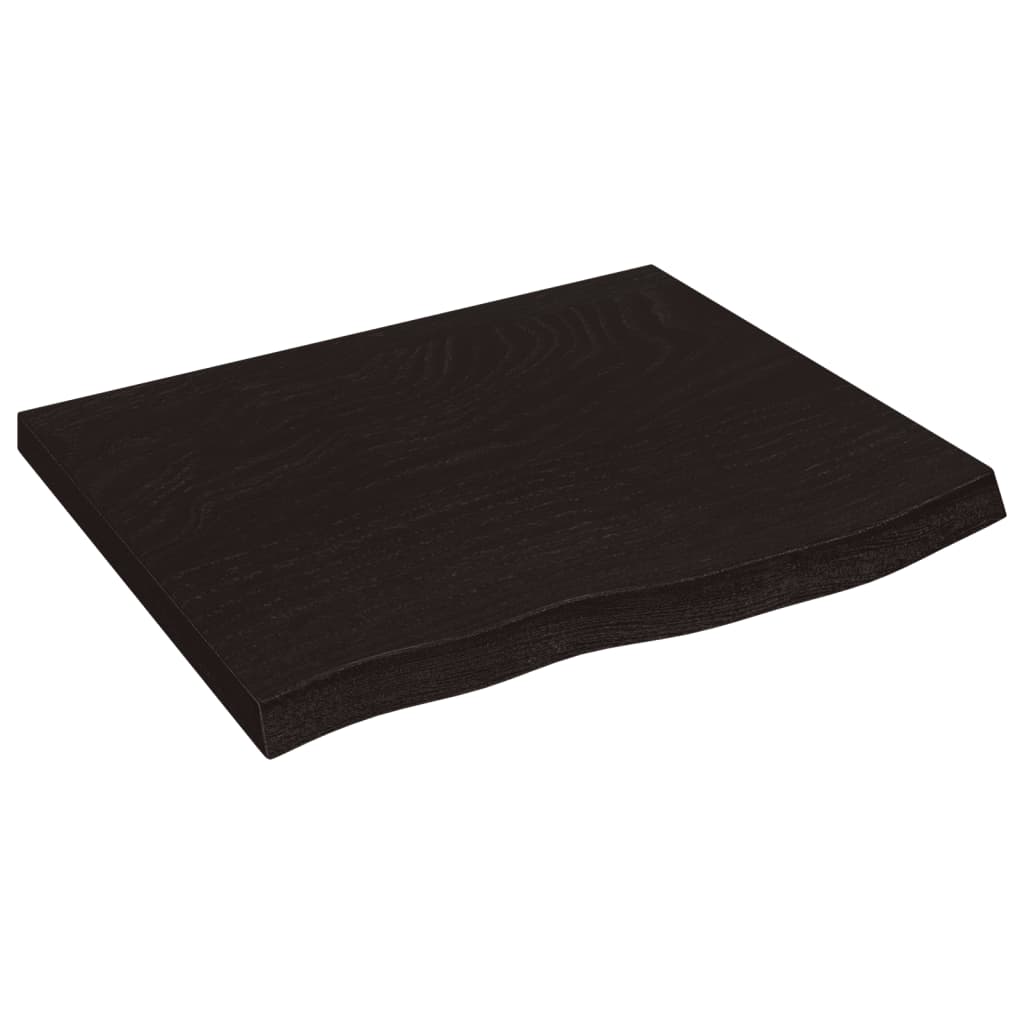 Vidaxl Estante Pared Madera Roble Tratada 60x50x(2-4) Cm Marrón Claro - Ideal para Oficina, Estudio y Sala de Estar