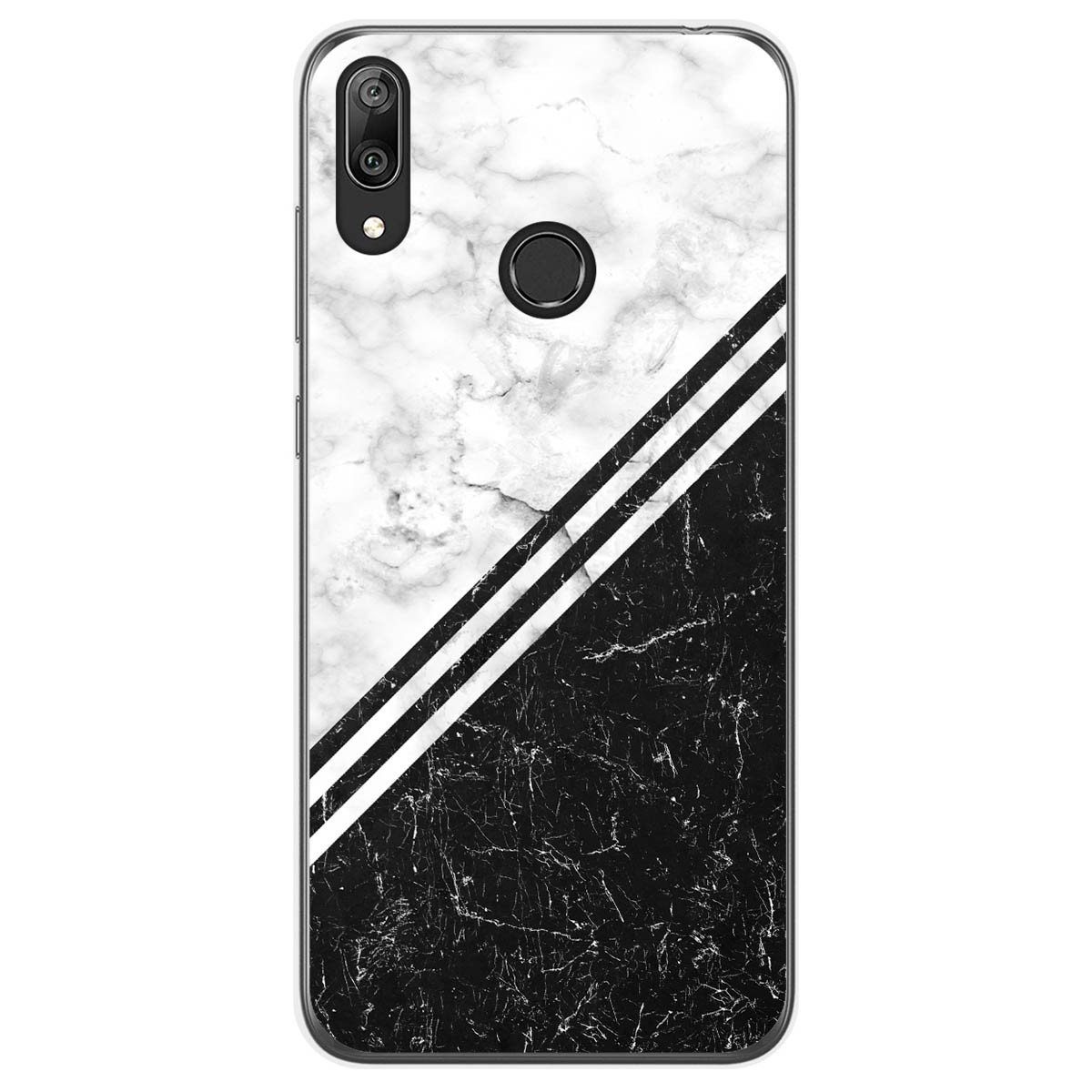 Tumundosmartphone Funda Gel Tpu para Huawei Y7 2019 diseño Mármol 01 Dibujos