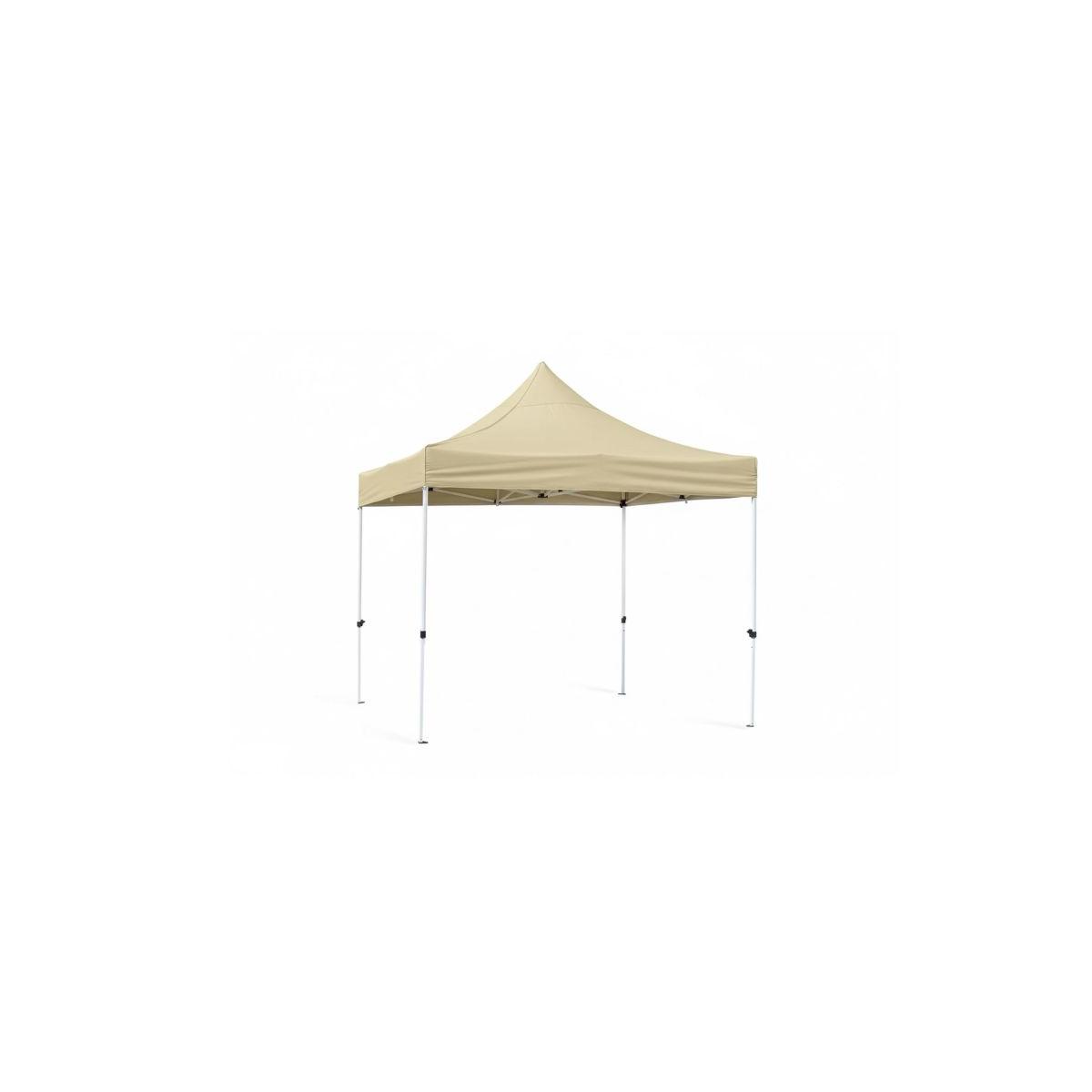 Carpa Plegable 3x3 Master - Crema - Impermeable - Cenador ideal para Camping, Eventos, Playa, Jardín