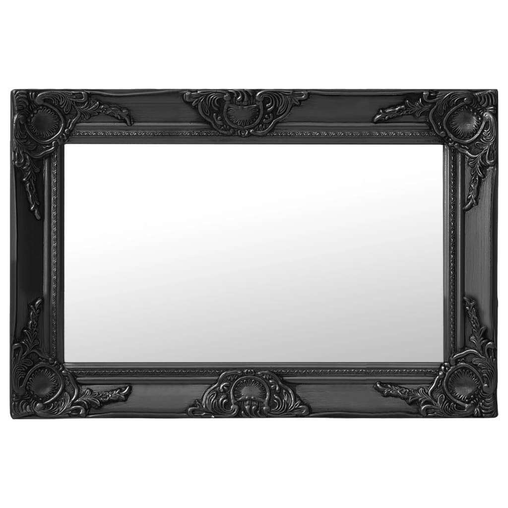 vidaXL Espejo de Pared Estilo Barroco 60x40 cm Colgante Retro Antiguo Color Blanco,  Dorado,  Negro y mas