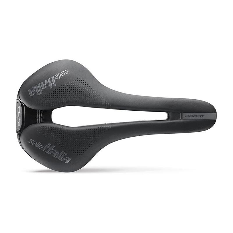 Selle Italia - Sillín Flite Boost Superflow S3 para ciclismo de carretera y montaña, diseño aerodinámico compacto con rieles TI316, confort superior y rendimiento profesional