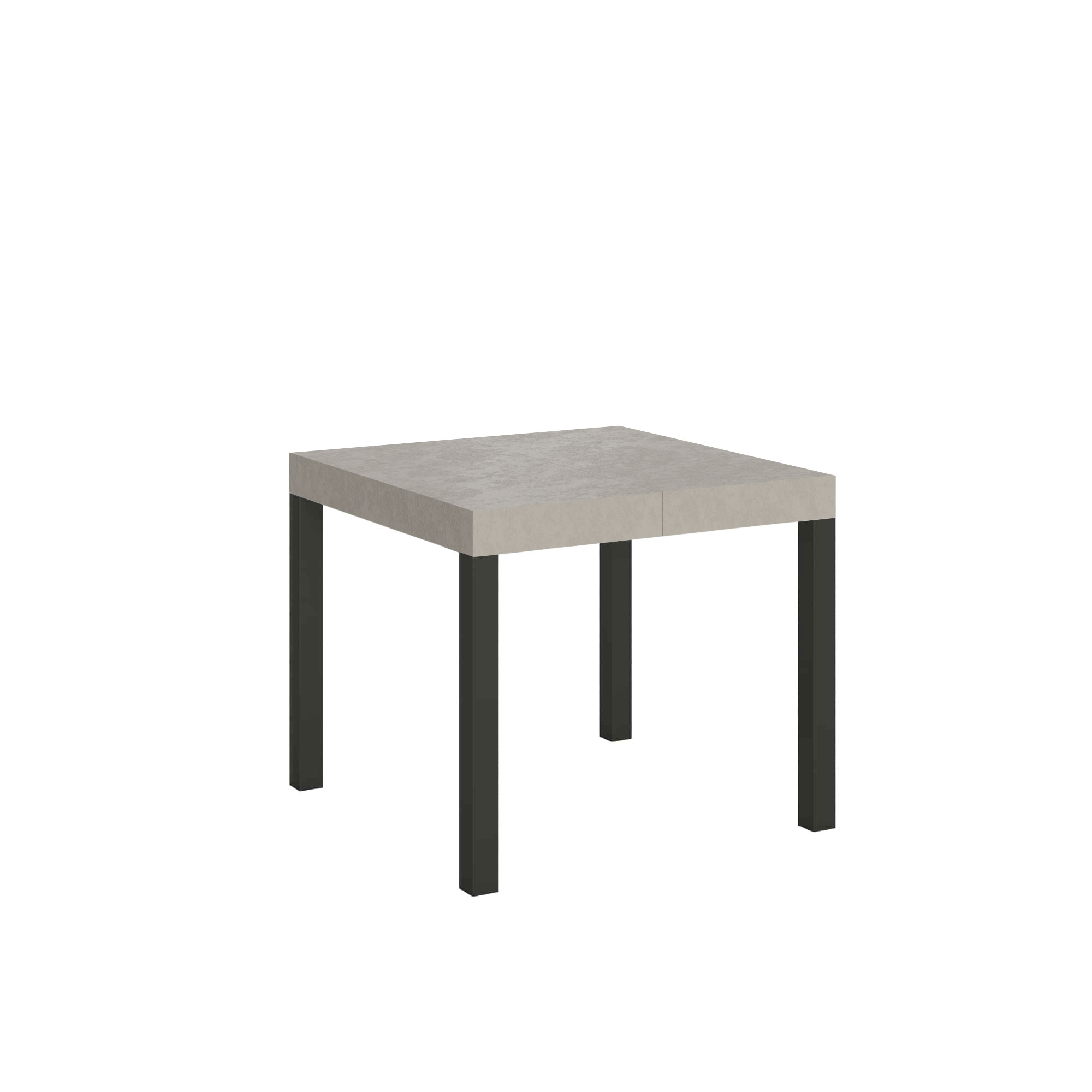 Mesa extensible 90/246x90 cm Everyday cachemir patas antracita - Itamoby