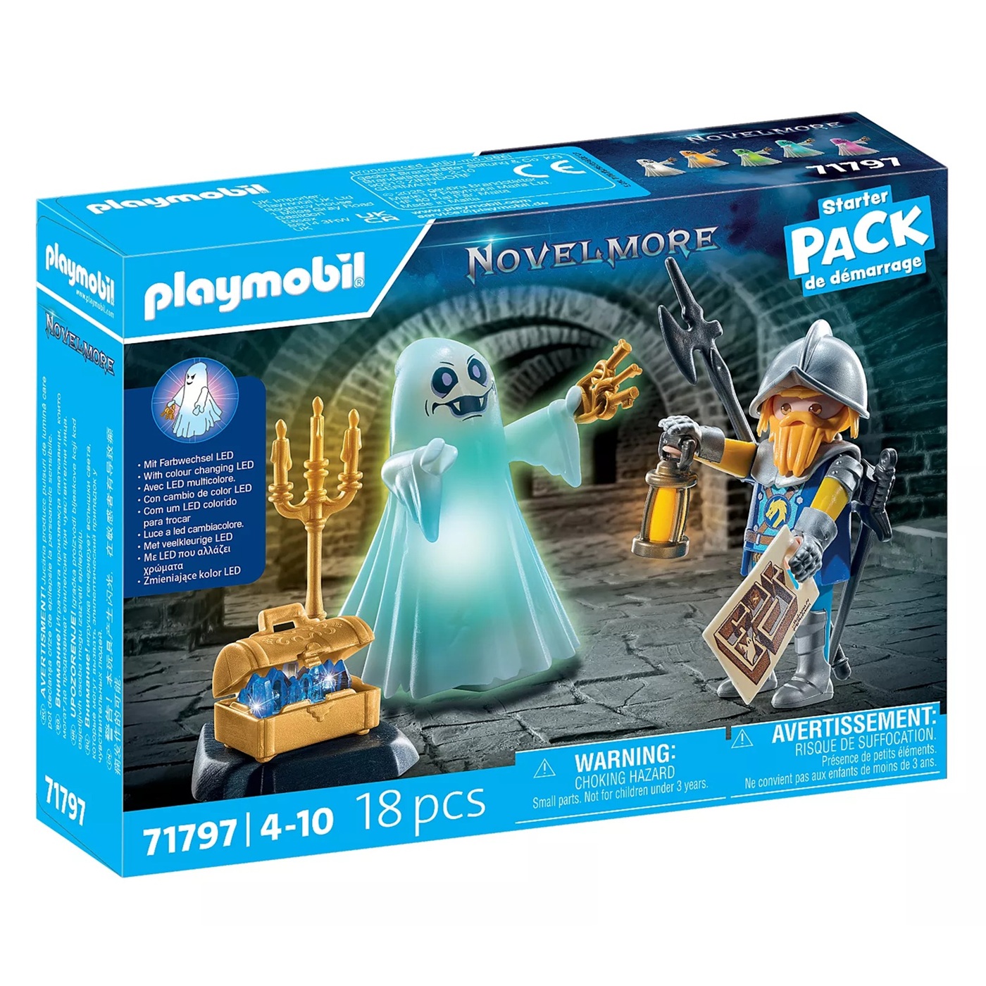PLAYMOBIL NOVELMORE - STARTER PACK FANTASMA Y CABALLERO, 71797, TIENDA CON LICENCIA OFICIAL