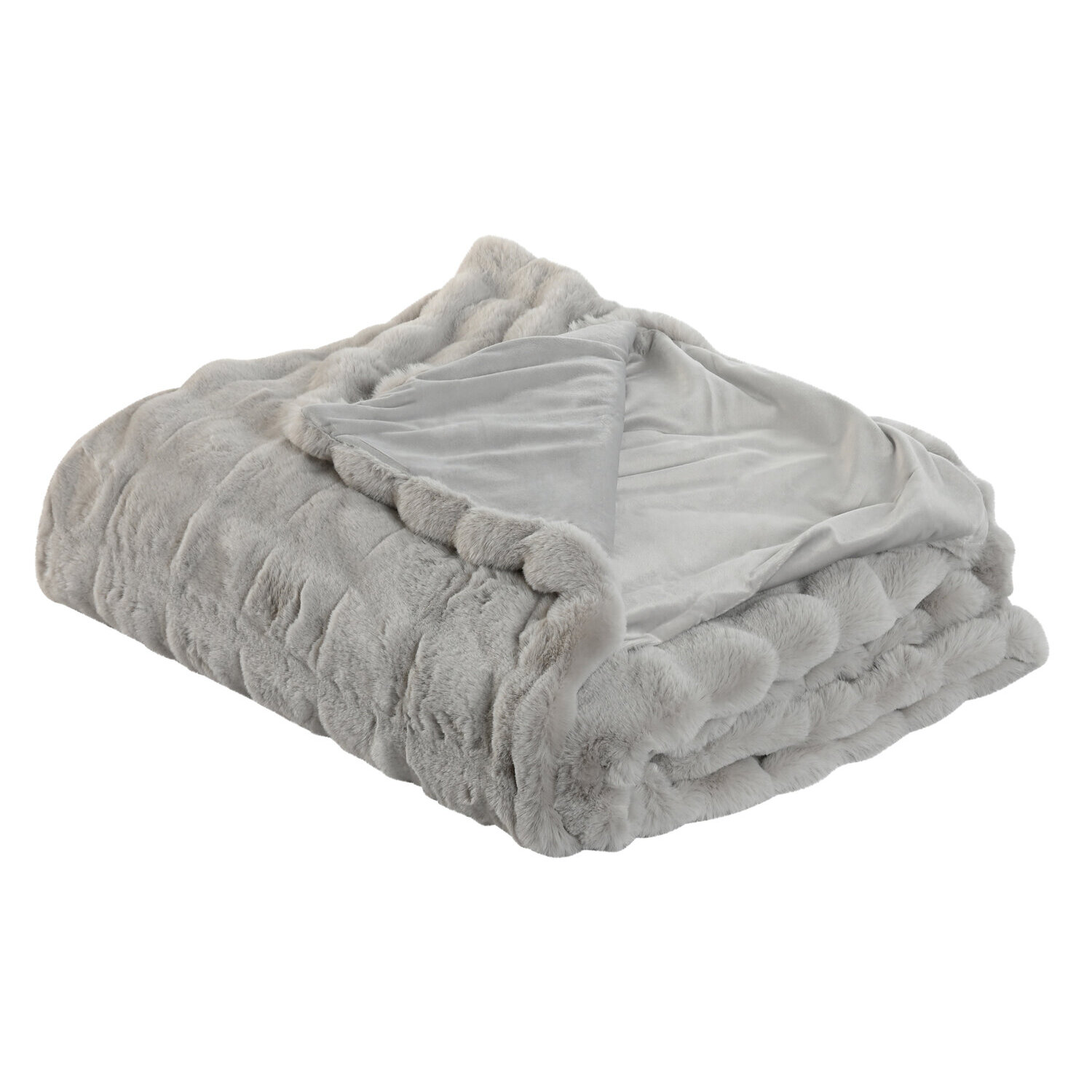 Manta poliester 220x240x1 800 gsm cama gris claro El mejor complemento para tu hogar.