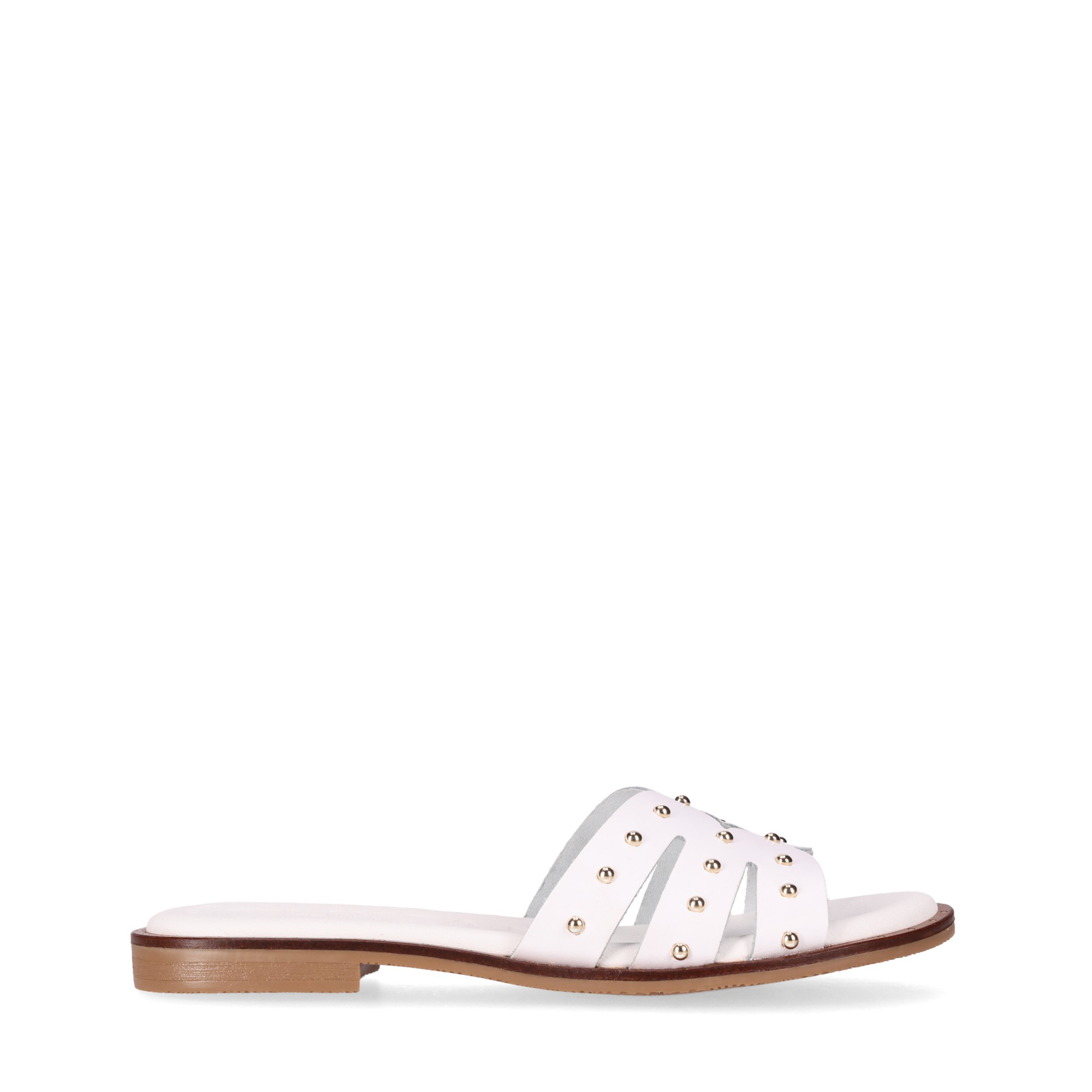 Chika10 Leather MOCHIMA 04 Sandalias Planas Blanco/White