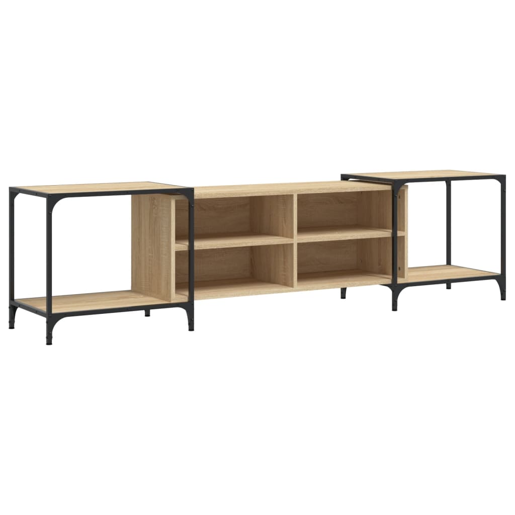 vidaXL Mueble de TV madera de ingeniería 203x37x50 cm, Mueble de Salon, Mueble TV, Mueble TV salon, Mesa de TV, Mueble tele