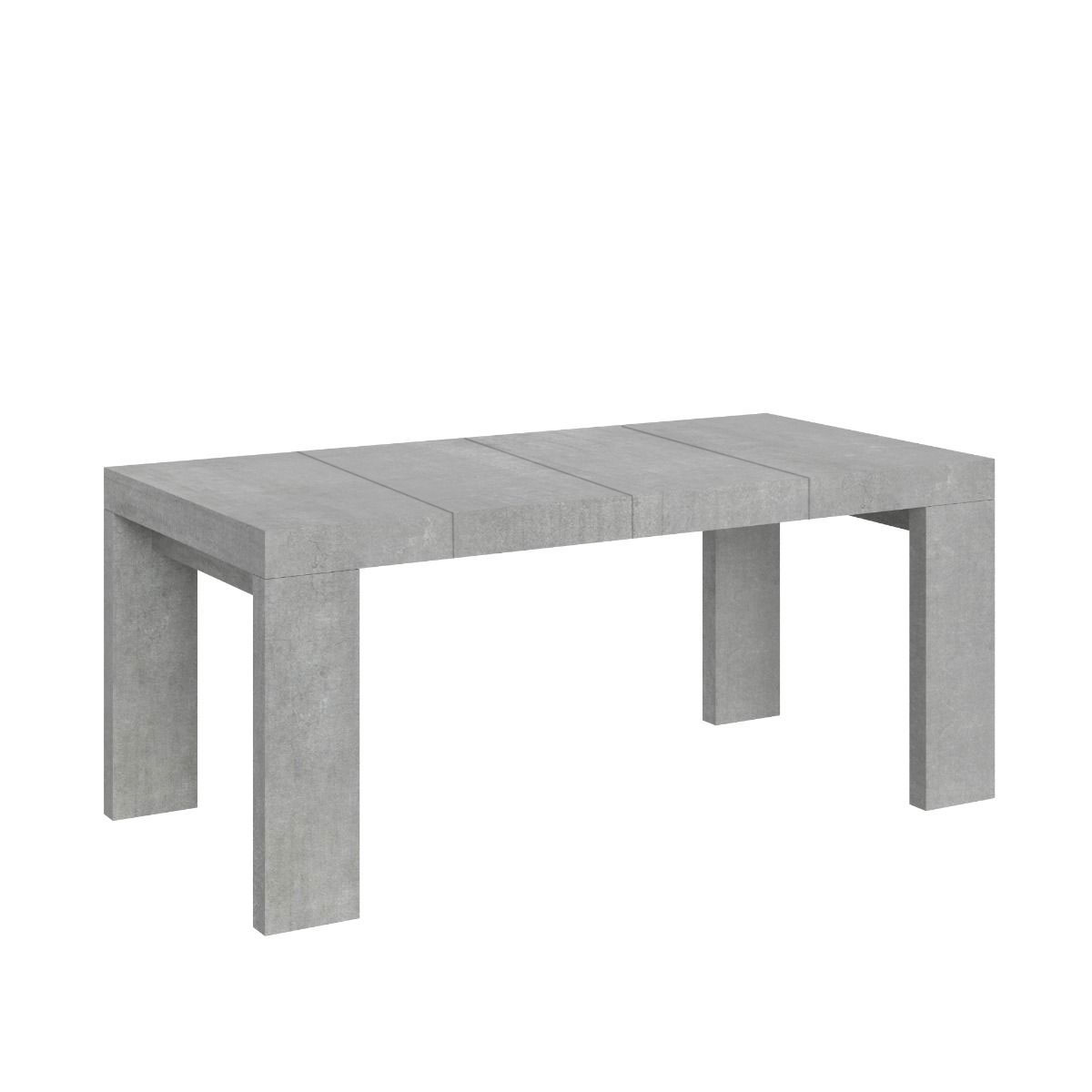 Mesa extensible 130/390x90 cm Roxell Premium hormigón - Itamoby