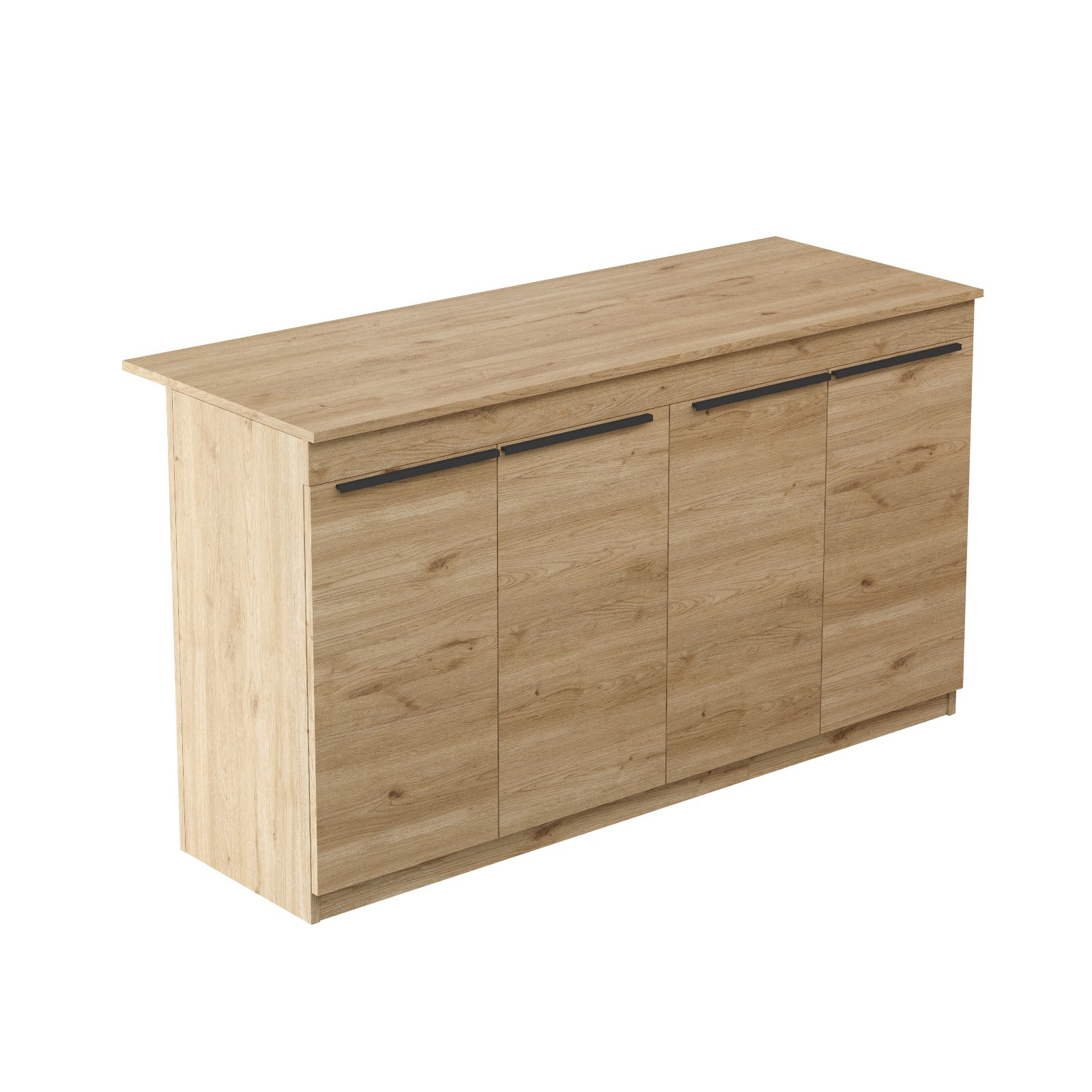 Habitat y Jardin - Mesa de cocina de madera "Lark" - 160 x 60 x 90 cm - Marrón