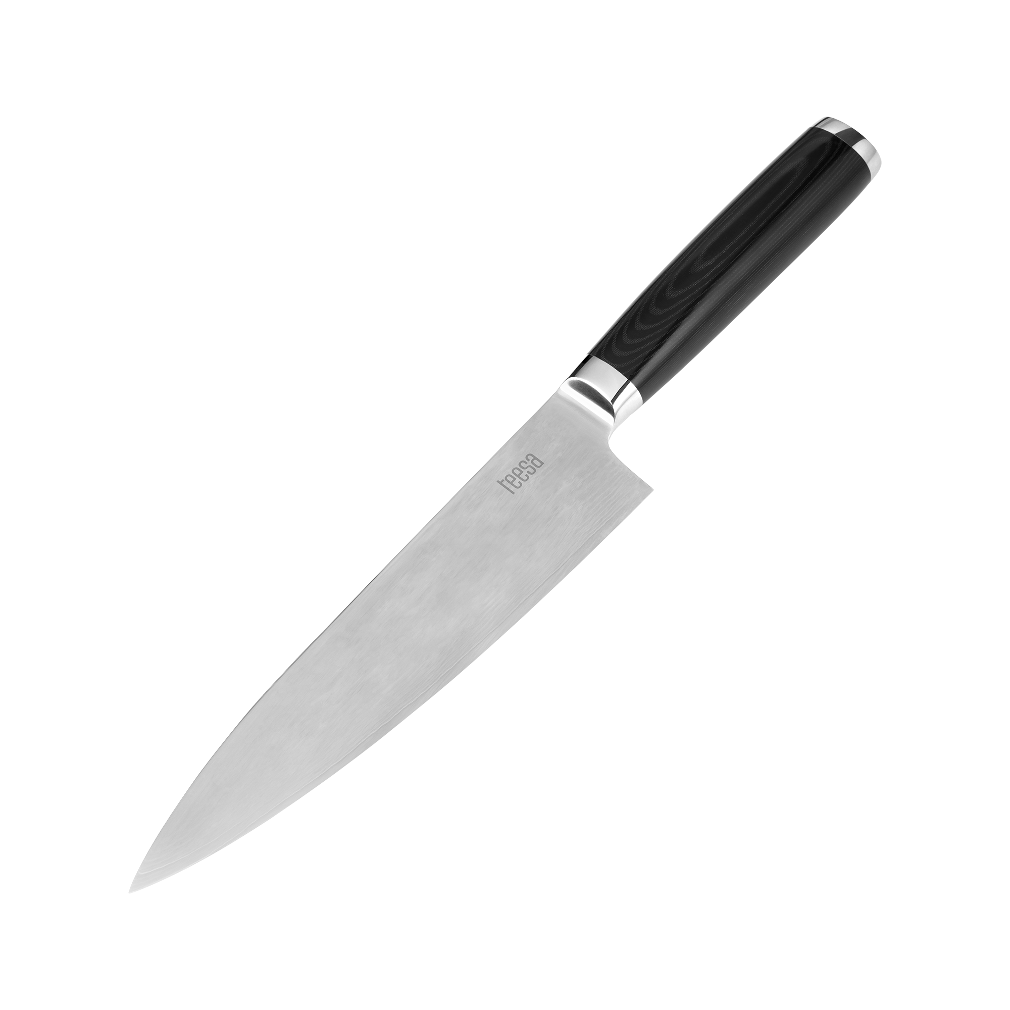 Cuchillo de chef de acero de Damasco de 33,5 cm Teesa