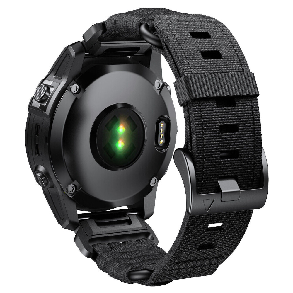 Correa de Nylon para Garmin Fenix 8 - 51mm / Fenix 7X Pro / Fenix 6X Pro / Enduro 3 / Epix 2 Pro 51mm, Brazalete Nylon Paracord Conectores Quickfit 26mm