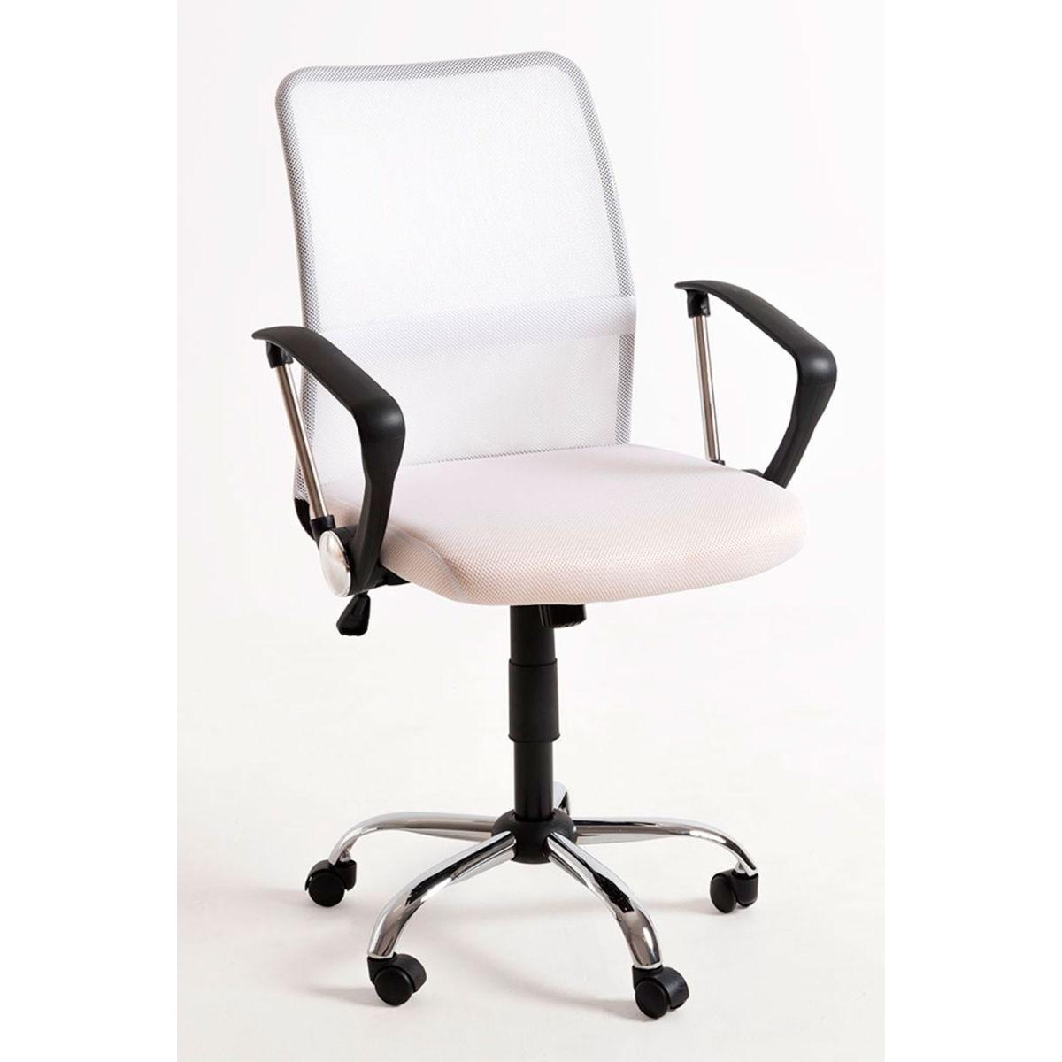 Regalos Miguel - Silla de Oficina Blanca Kubas - Máxima Ergonomía - Ideal para Escritorio y Gaming