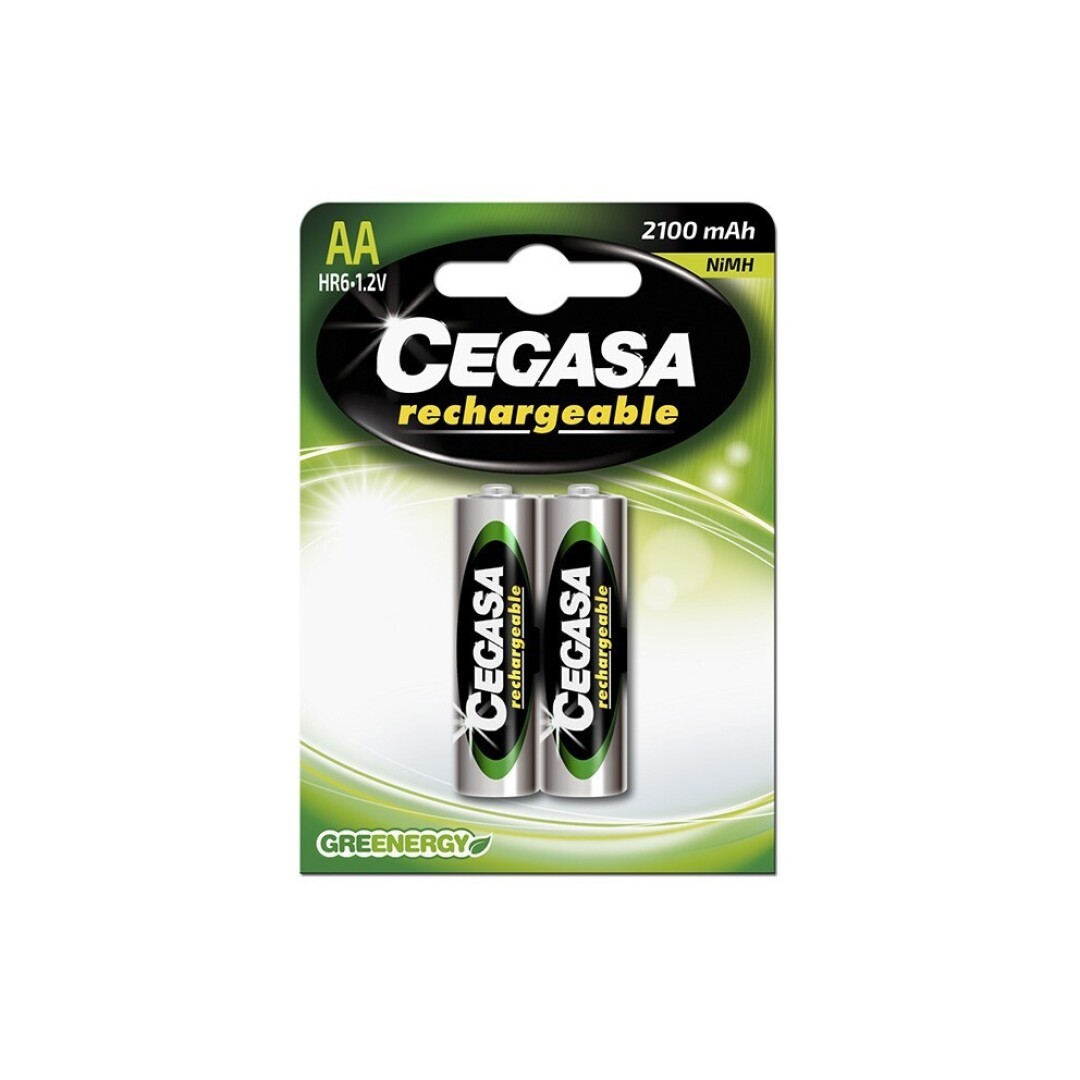Pila Recarga CEGASA Tipo AA HR6 2100 mAh BL2