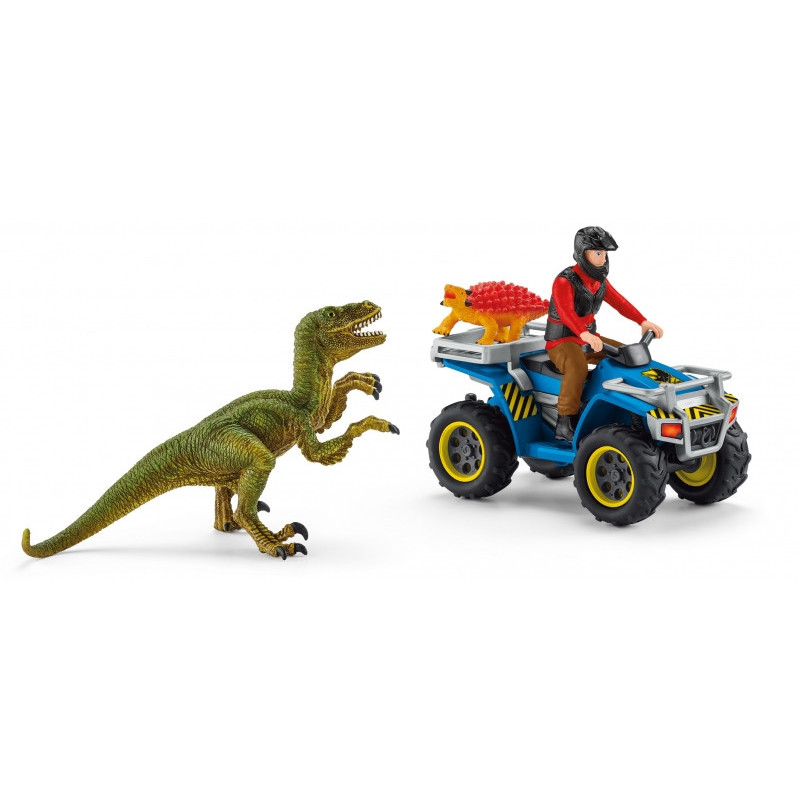 Schleich Huida en Quad Velocirráptor Dinosaurios - Aventura Emocionante para Niños
