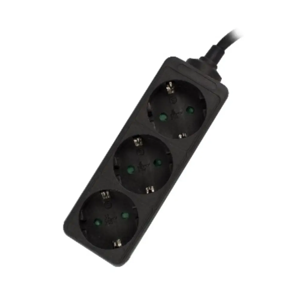 Ewent Regleta 3xSchuko Negra
