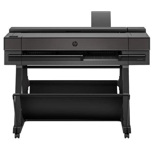 HP - Plotter DesignJet T850 para impresión de gran formato, 2400 x 1200 ppp, cortador integrado y conectividad Wi-Fi y Gigabit LAN
