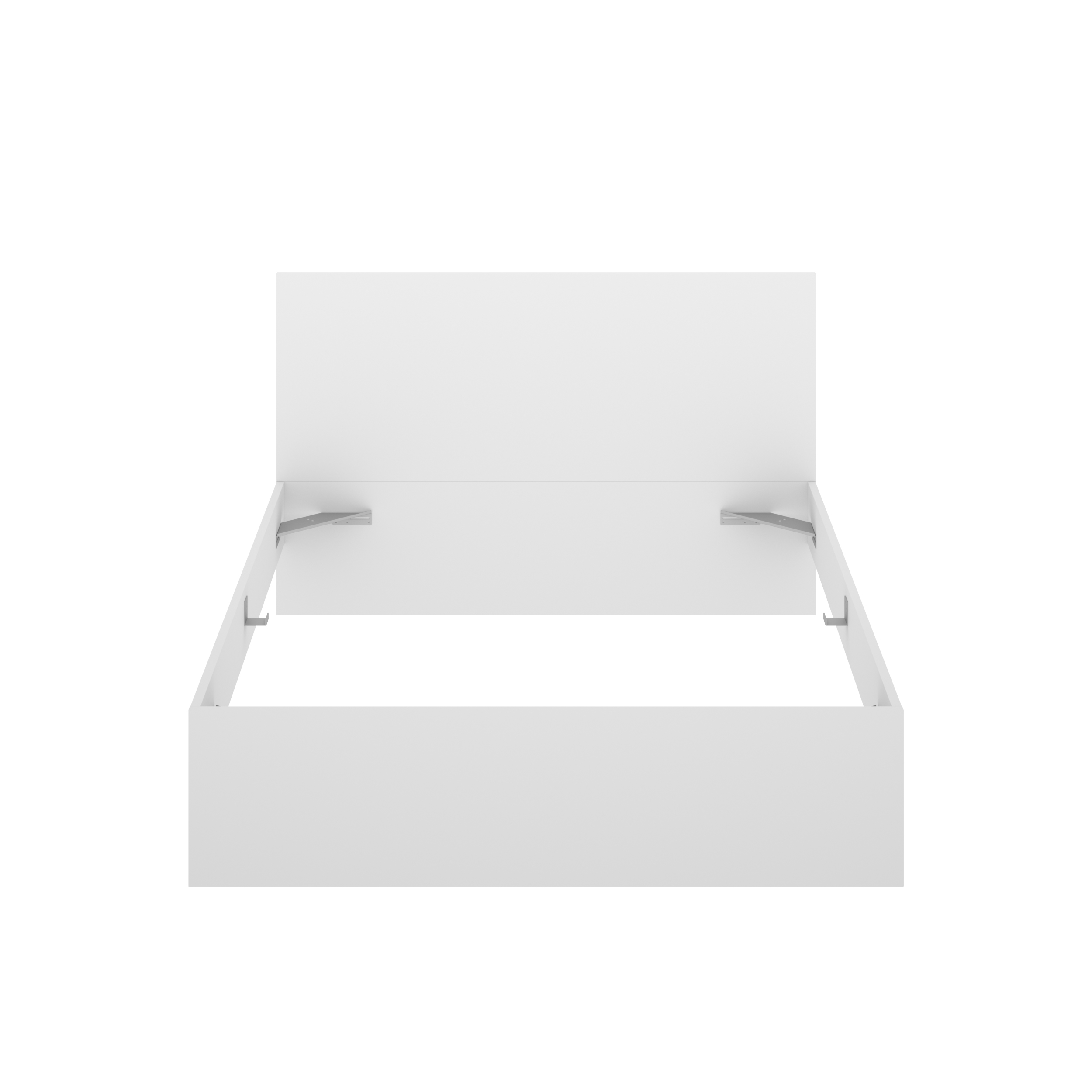 DEKIT GRUPO RIMOBEL LAGO - CAMA PARA DORMITORIO 135/140X190 - BLANCO - 100 x 145.4 x 195