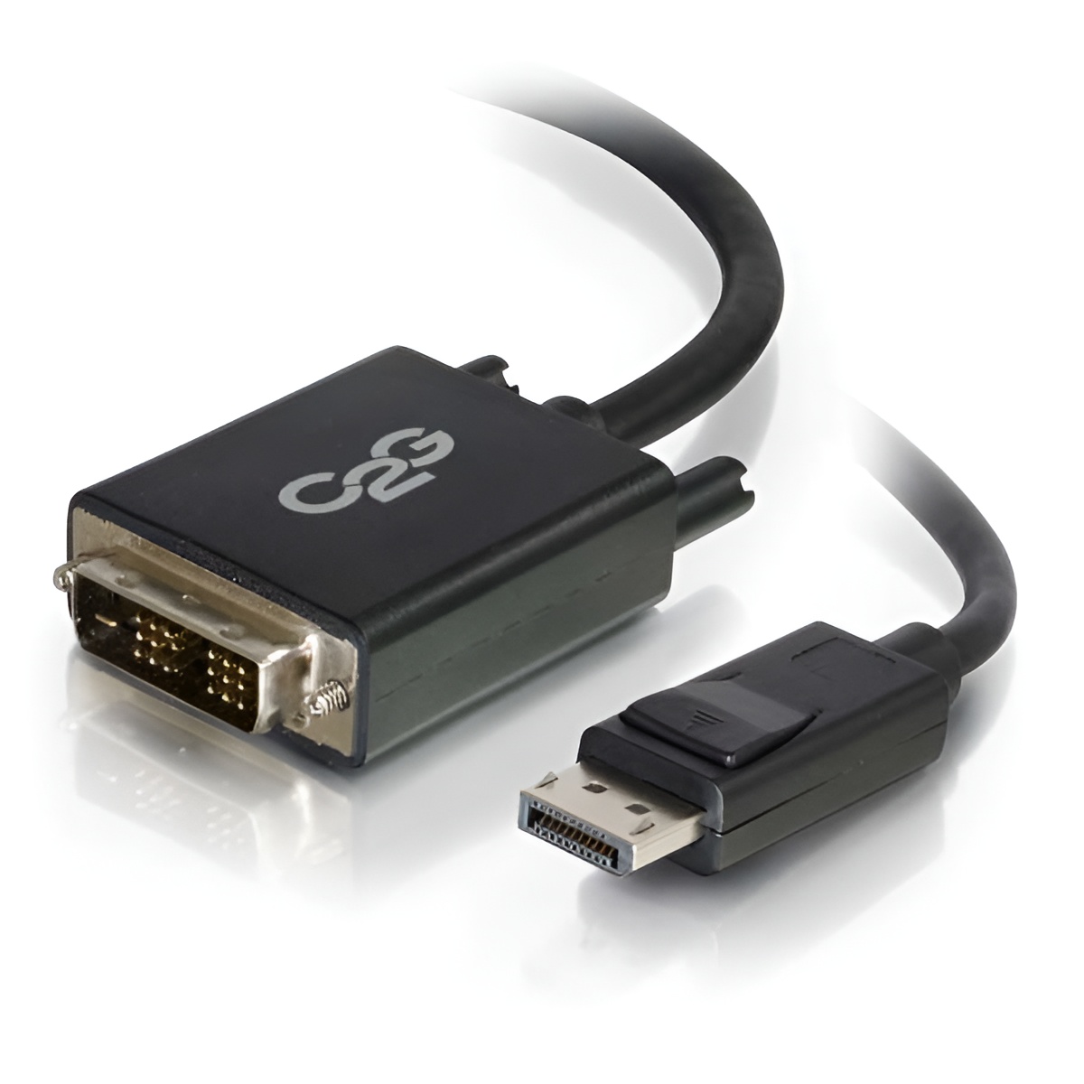 C2G Cable Adaptador Displayport Macho a DVI-D Single Link de 2 M, Negro - Alta Calidad