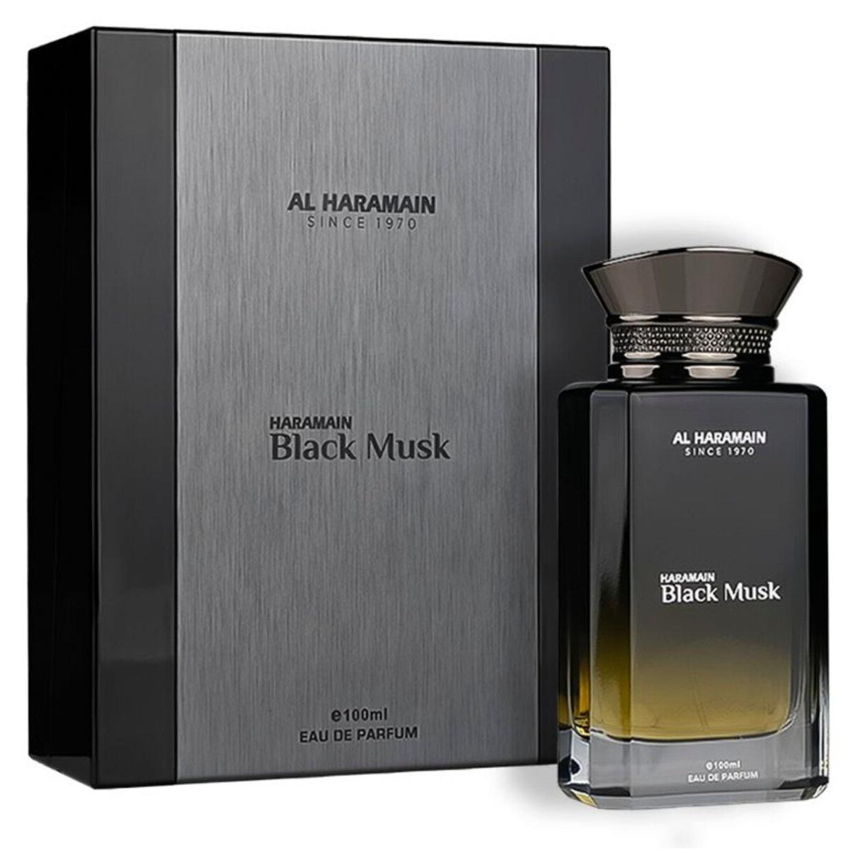 Al Haramain - Black Musk  -100ml - Eau de Parfum - Fragancia Masculina - Duradera, Varonil y Sofisticada.