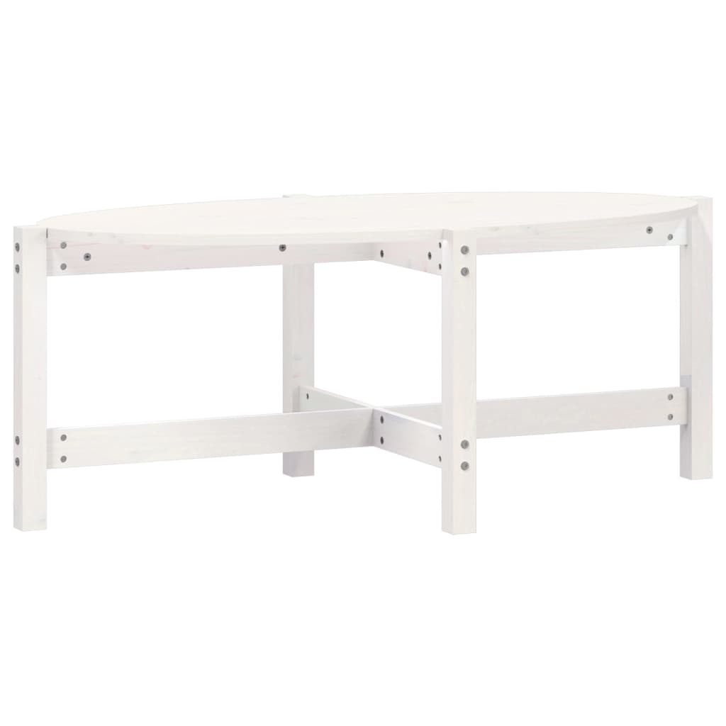 Vidaxl Mesa de Centro de Madera Maciza de Pino 118x63x45 Cm - Natural