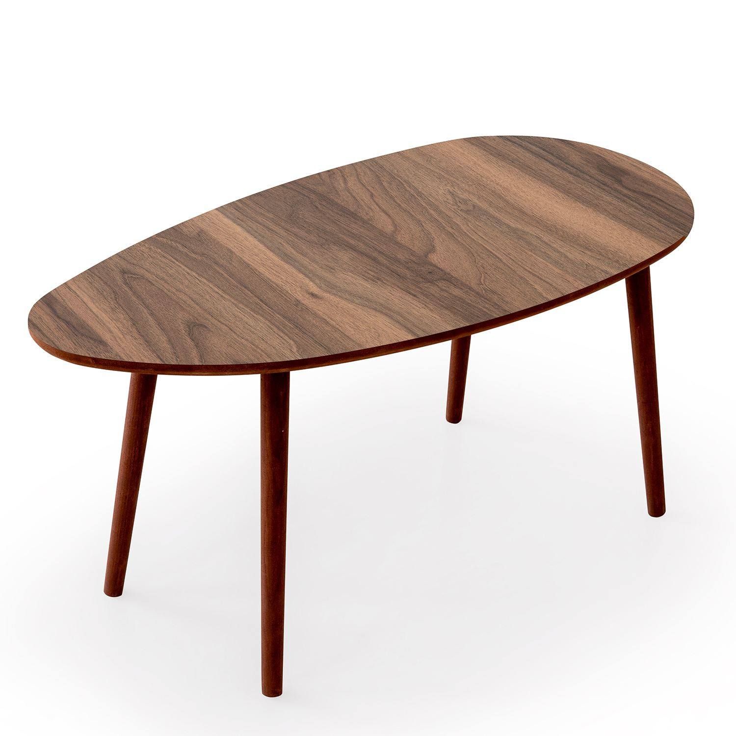 Habitat y Jardin - Mesa baja de madera "Nora" 100 x 50 x 45 cm - Nogal