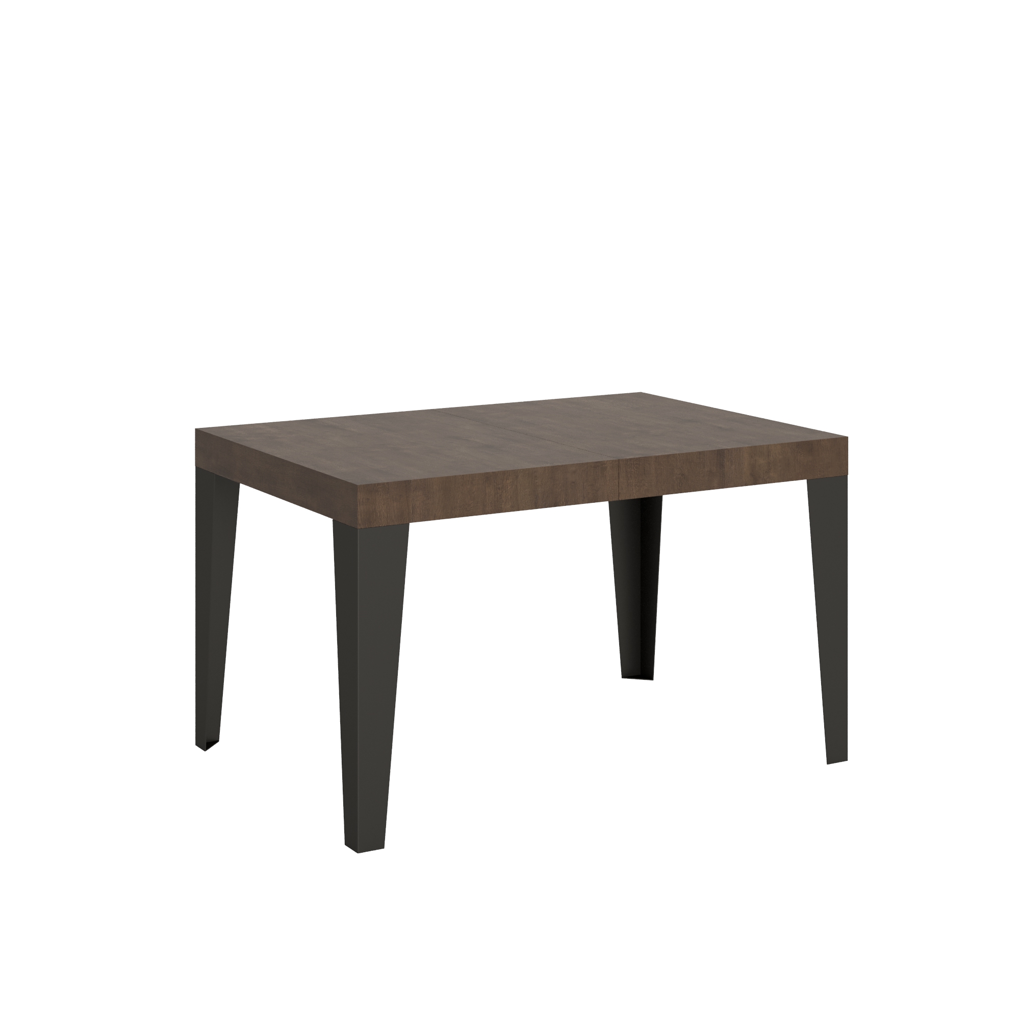 Mesa extensible 90X120/224 cm Estructura Nogal Flameado Antracita - Itamoby