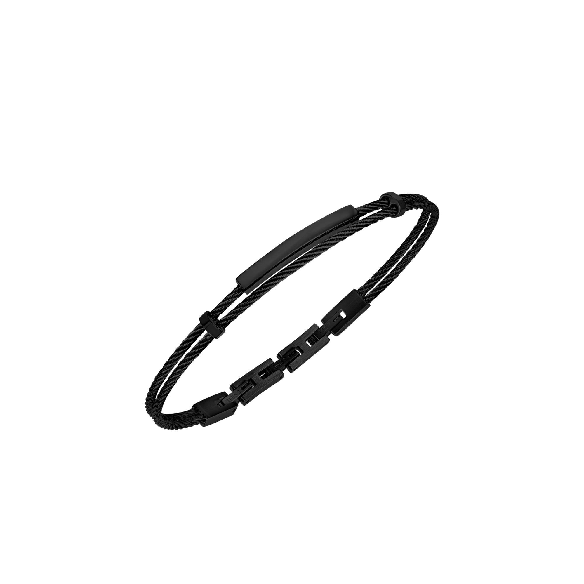 BREIL Joyas Colección LOOP, PULSERAS DE HOMBRO DE ACERO NEGRO Talla 20 SIN PIEDRAS - TJ3441