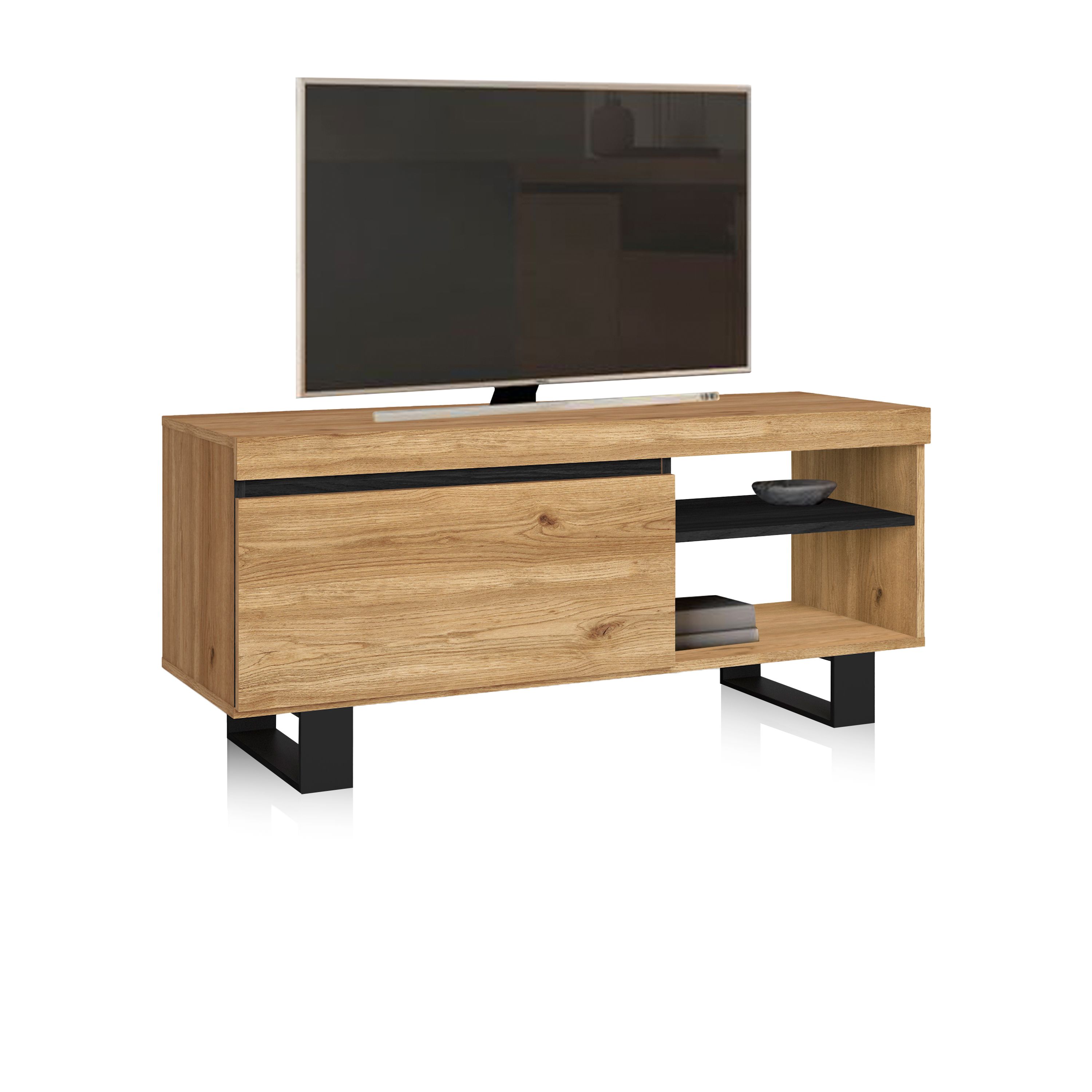 Mueble TV con almacenamiento 120 cm Ebos UP