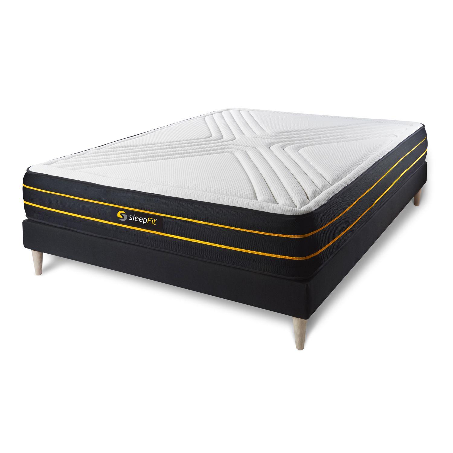 Pack colchón ULTRA 150x190cm + Somier multiláminas, espuma viscoelástica y micromuelles ensacados , 7 zonas de confort
