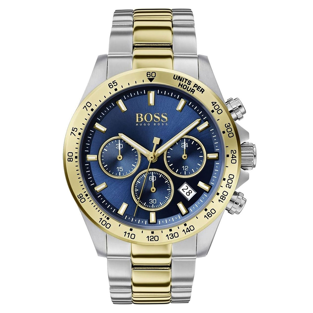 Reloj de Hombre HUGO BOSS 1513767, Esfera Azul de 43 MM + Caja de Regalo Elegante