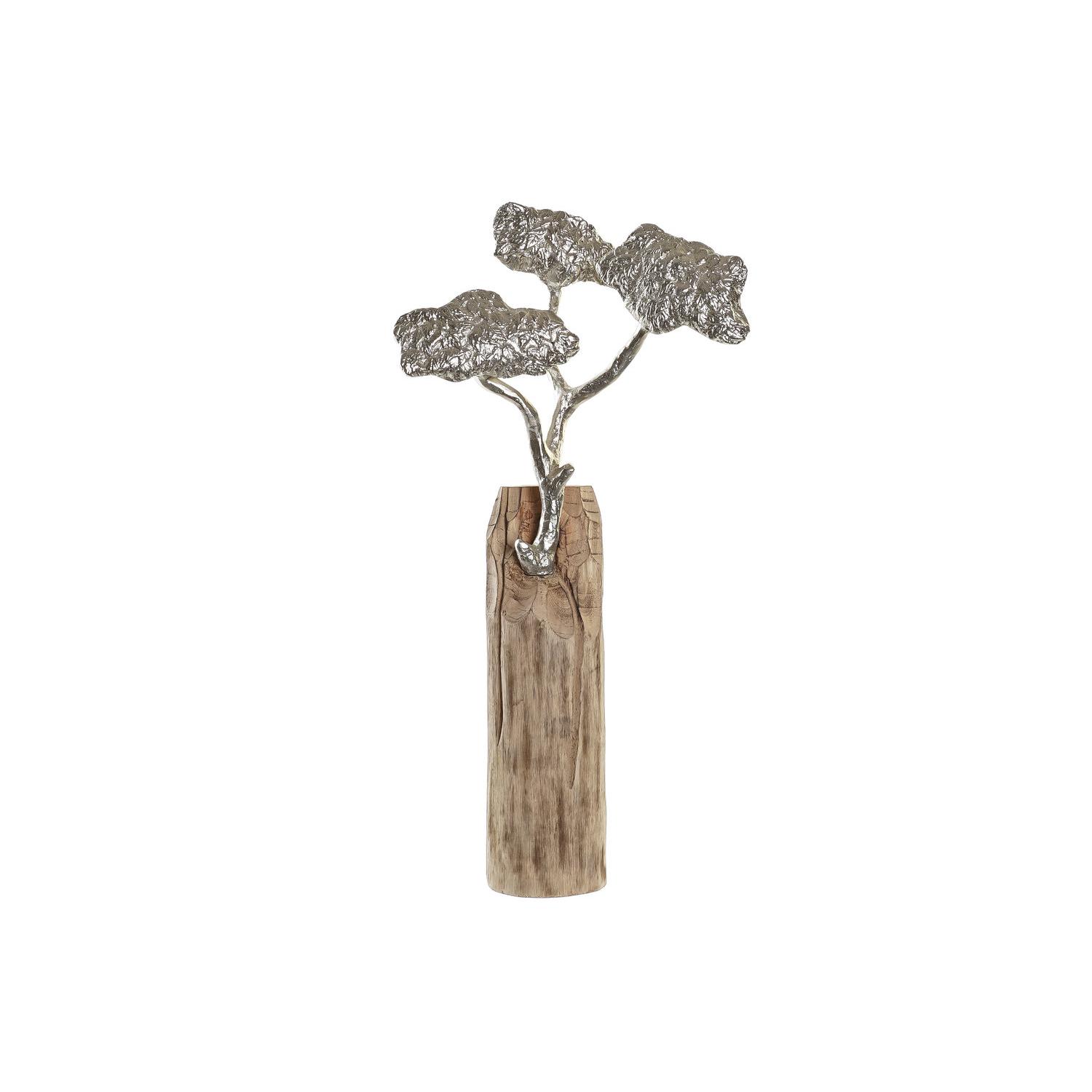 FIGURA MANGO ALUMINIO 26X11X51 ARBOL MARRON FD194121