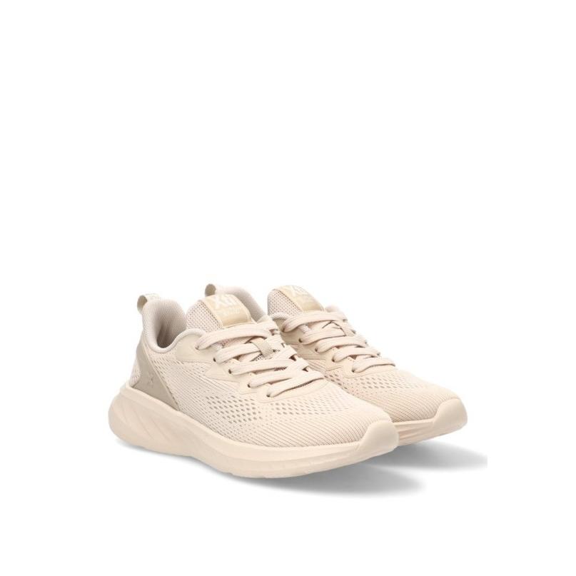 Zapatillas Running Xti - Mujer - Suela Plana - Modelo 145054 - Color Beige