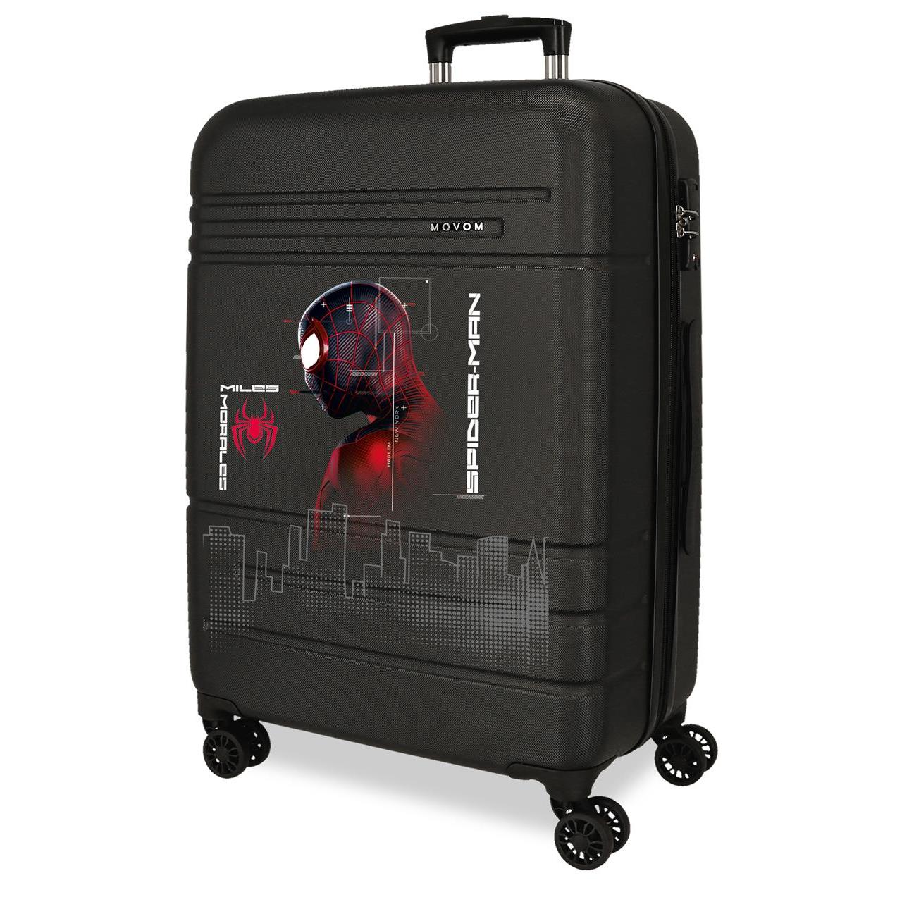 Maleta mediana Marvel Spiderman technology negro 68x48x27cm