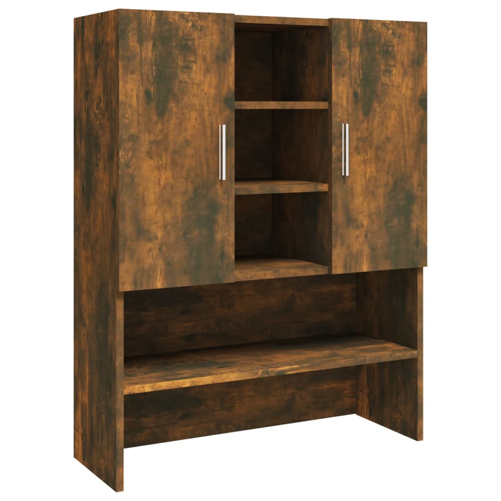 Armario de Lavadora 70,5x25,5x90 cm Estantería Muebles Colada Color Gris sonoma,  Blanco,  Blanco brillante y mas