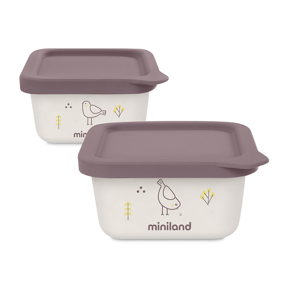 Set de herméticos de material bio naturset 2 chick