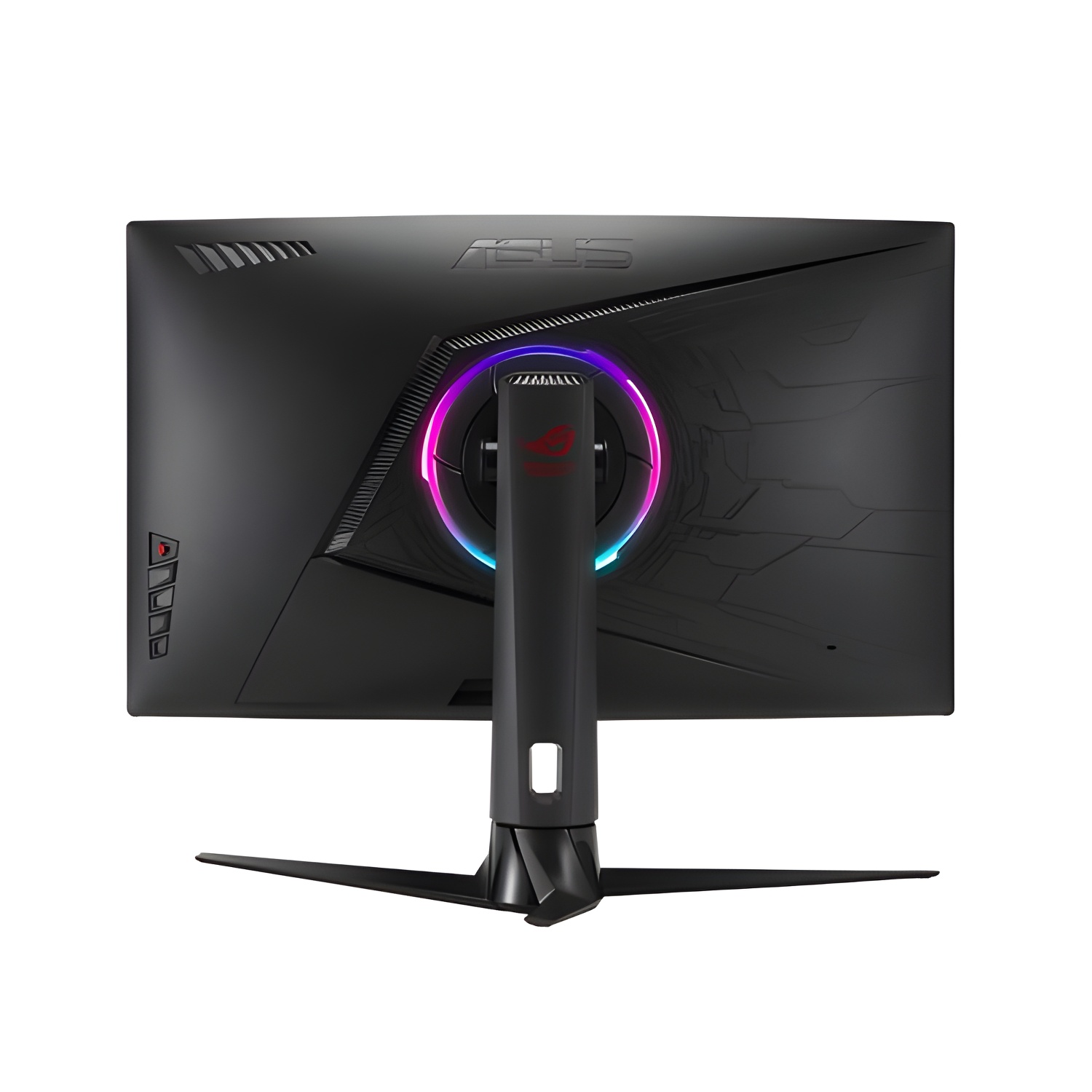 Asus ROG Strix XG32VC 80 cm (31.5") 2560 x 1440 pixels WQHD LED black monitor offers a high-quality viewing experience with 1 ms response time, 178° viewing angle, and USB 3.2 Gen 1 connectivity for gaming and entertainment.