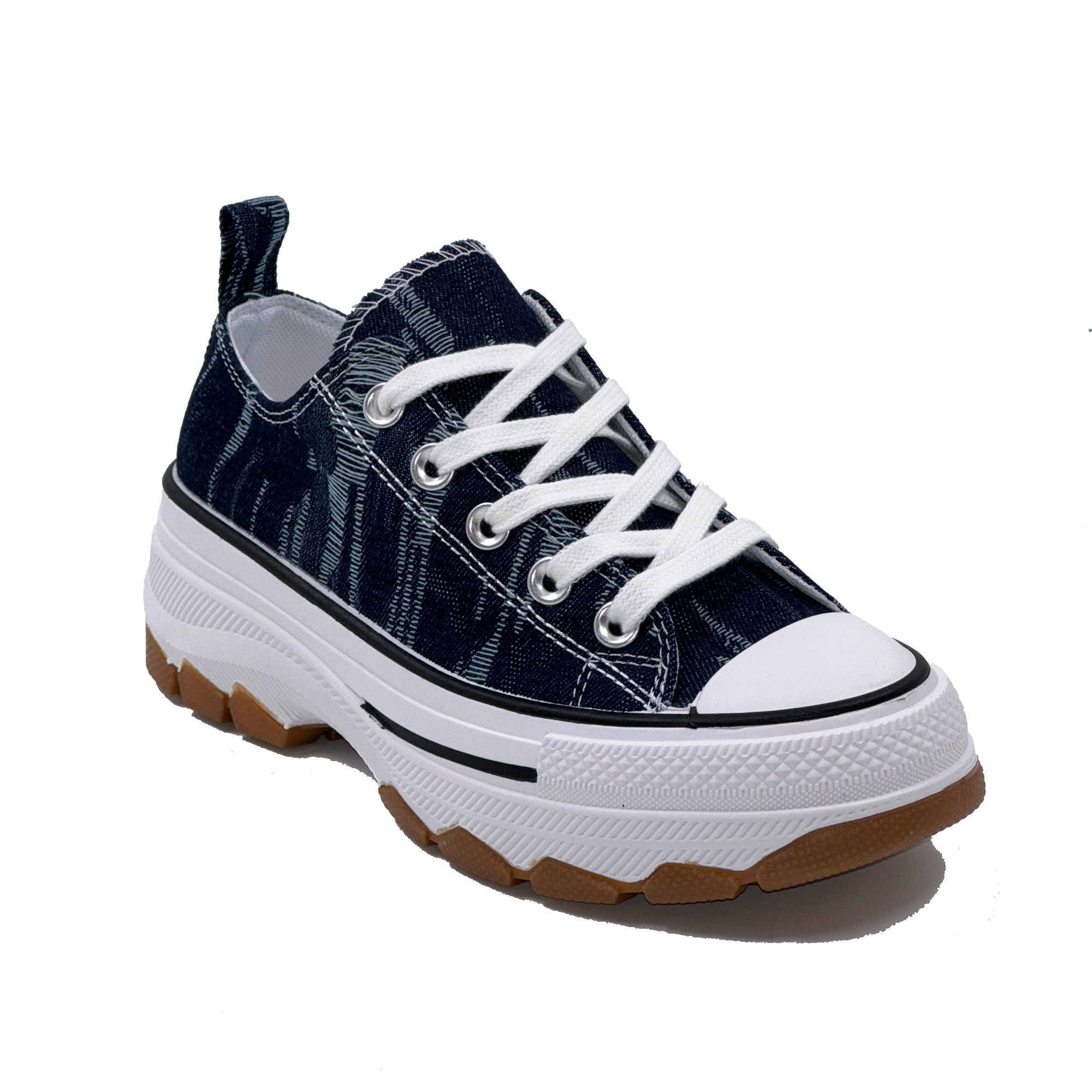 JZ Hermanos zapatillas de lona baja con plataforma para mujer