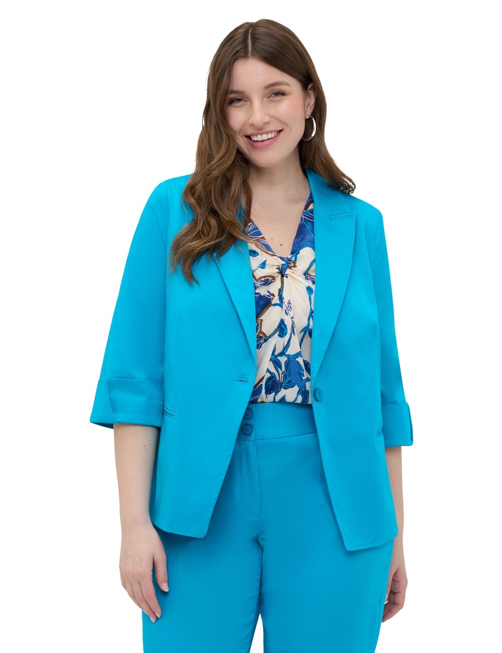 Fiorella Rubino - Blazer de mezcla de algodón con solapas