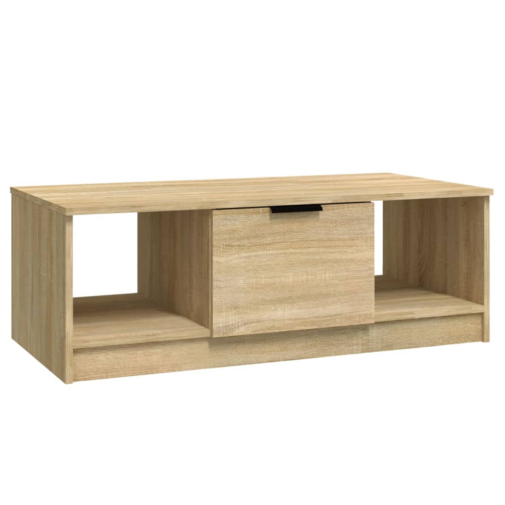 Vidaxl - Mesa de Centro de Madera Ingeniería 102x50x36 Cm - Roble Ahumado