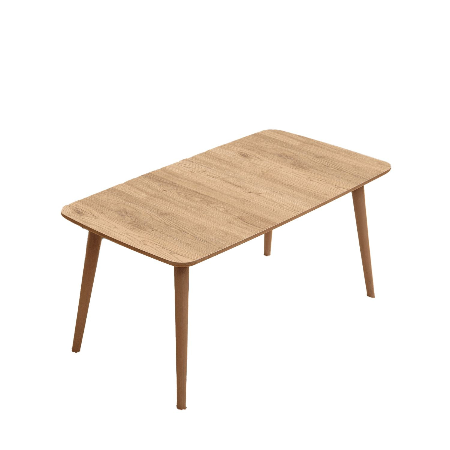 Habitat y Jardin - Mesa baja de madera "Luci" 100 x 53 x 45 cm - Roble
