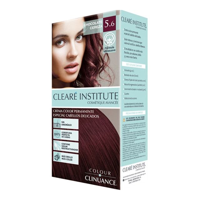 Tinte Colour Clinuance 5.6 Chocolate Cereza Cabello Delicado 1 unidad Cleare Institute