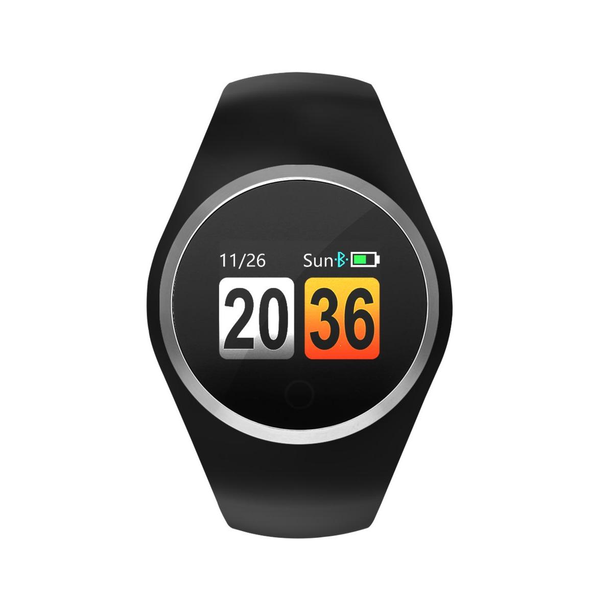 Smarts By Radiant Reloj Inteligente Beverly Hills Black With Ips Bezel 40,00 Mm Pulsera De Silicona Negro Con Cierre De Hebilla Normal Control De Ritmo Cardiaco, Sueño Y Modos Deportivos Compatible Con Android, Ios