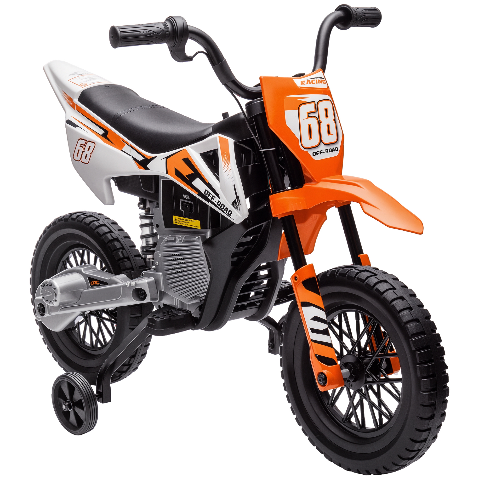 AIYAPLAY Moto Eléctrica para Niños 12V, Moto Eléctrica Infantil con 2 Motores, Suspensión Trasera, Ruedas de Apoyo Desmontables, Acelerador Giratorio, Música, Niños 3-6 Años, Altura 100-130 cm, Azul