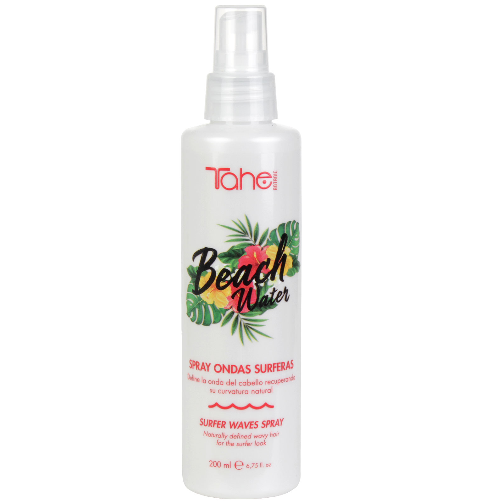 Tahe Botanic Spray de ondas surferas de fijación media y perfume natural, 200 ml