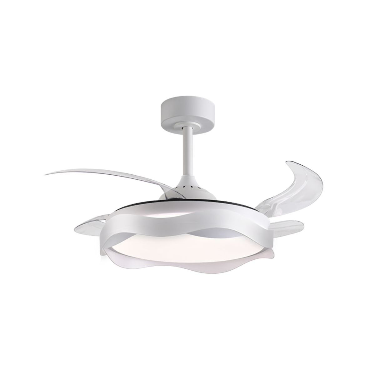 Ventilador de techo Ondas Bel Air 72W 4 aspas retráctiles con luz LED Ø108 cm