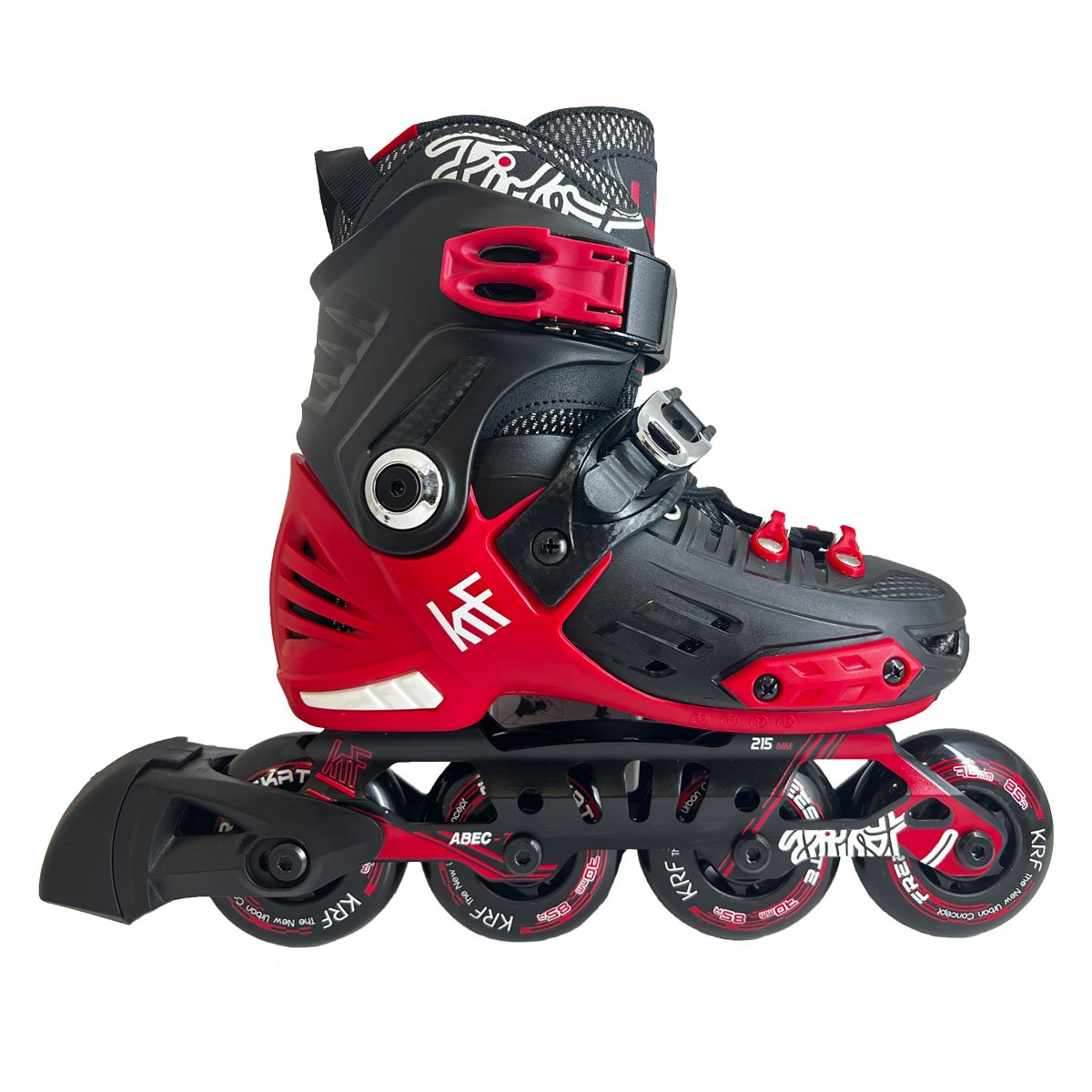 KRF PATÍN FREESKATE AJUSTABLE HARD FIRST BLACK/RED