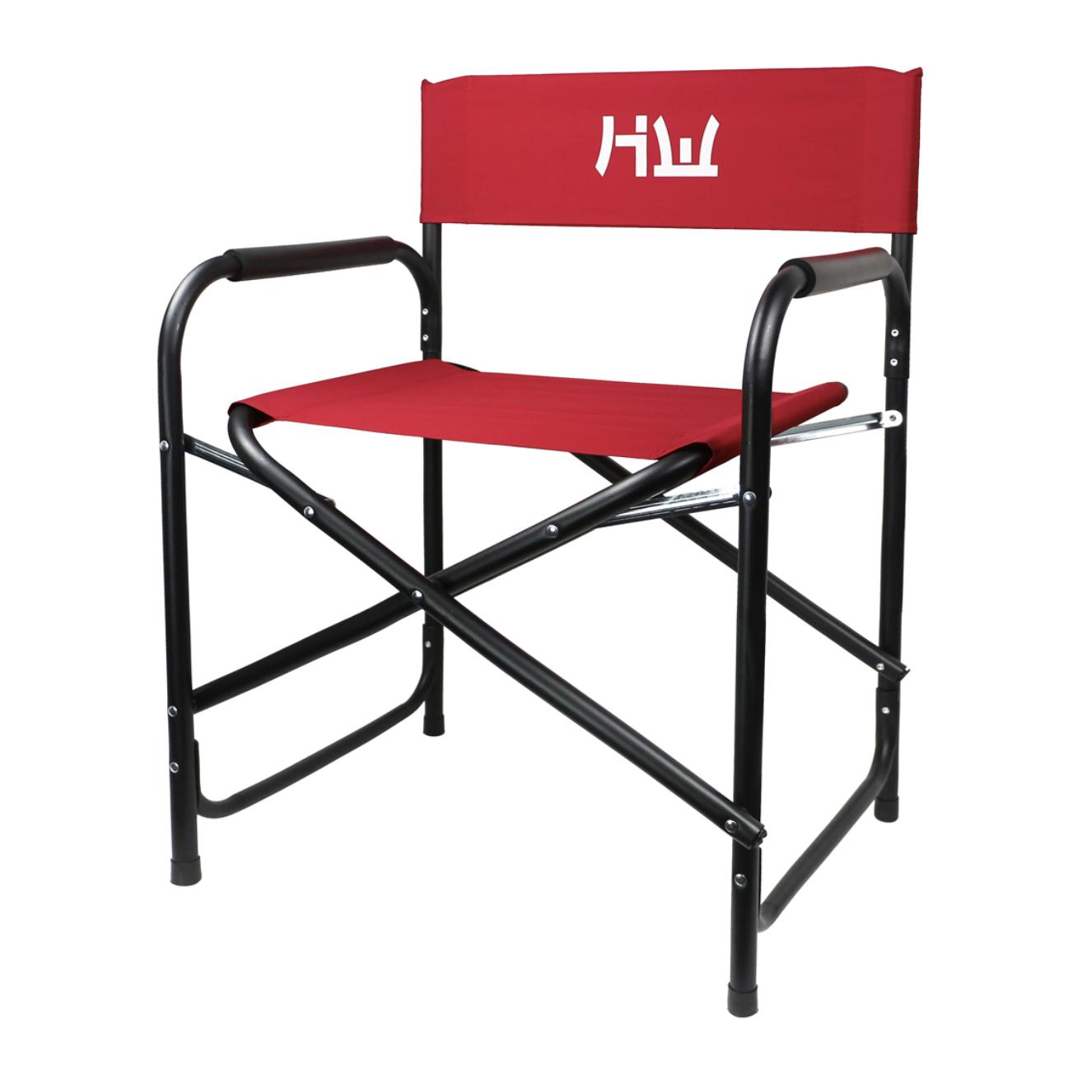 ORION91 Silla Director Plegable Aluminio (VARIOS COLORES) Tela Rojo HIDETOSHI WAKASHIMA 56 x 77 x 46 - SpazioLuzio