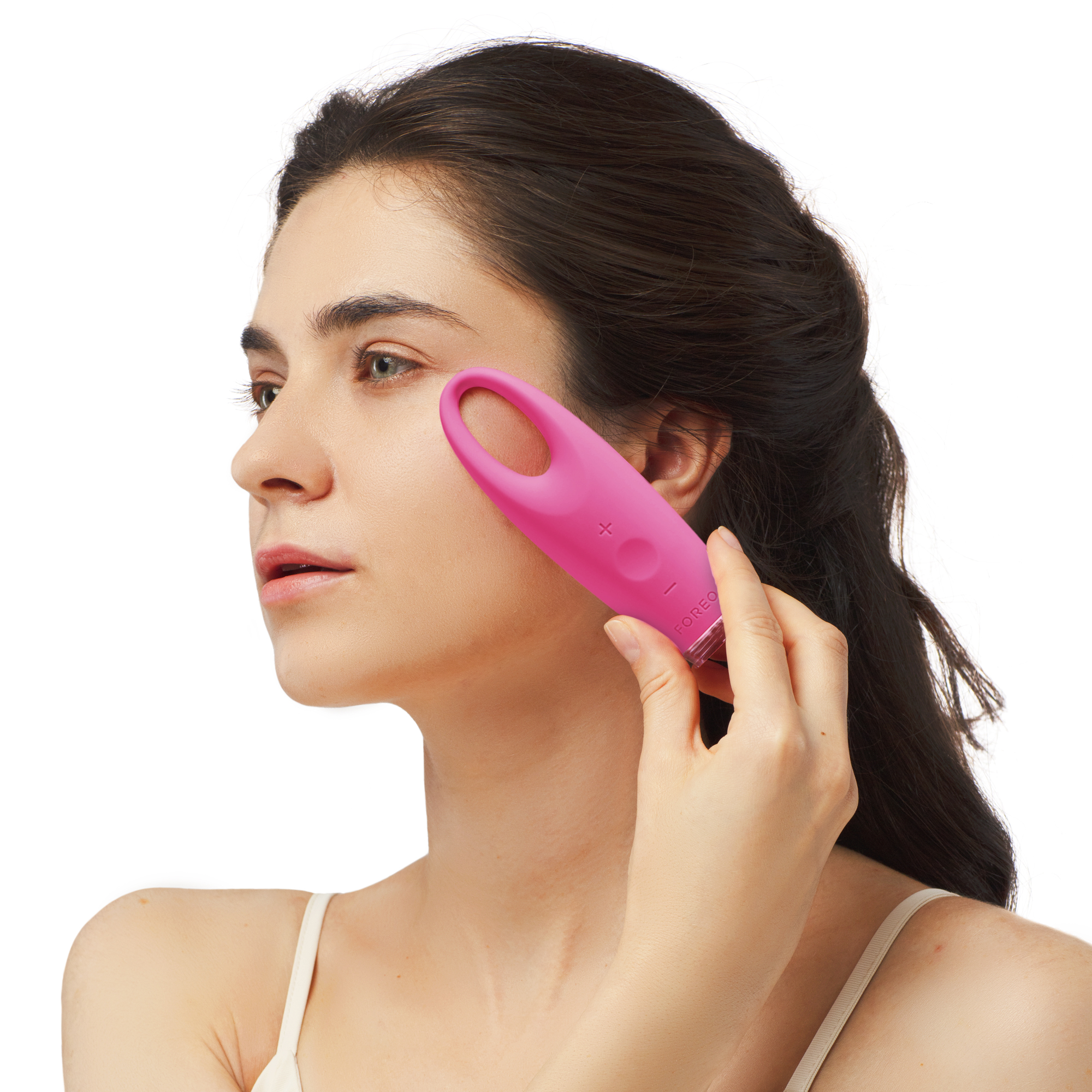 FOREO IRIS Masajeador e iluminador del contorno de ojos | Elimina ojeras, hinchazón y bolsas de los ojos | Aumenta la absorción de tu crema o sérum del contorno de ojos | Antiarrugas