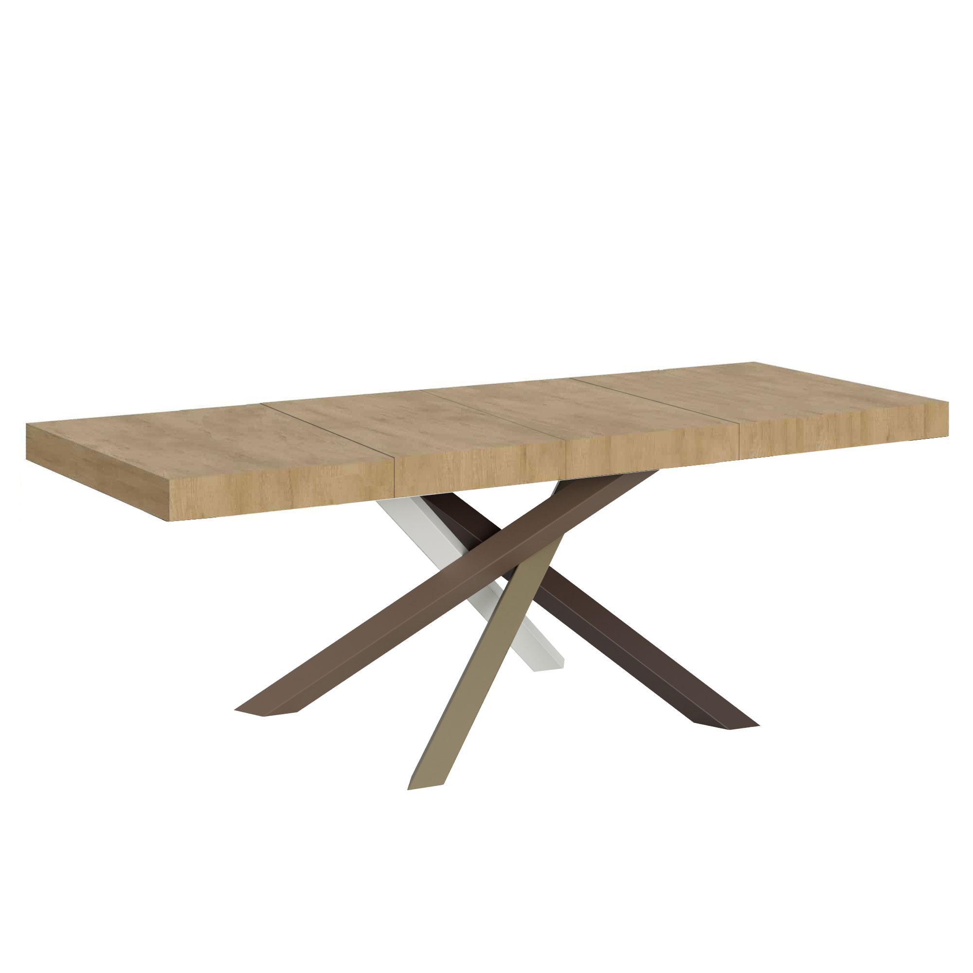 Mesa extensible 200/304x90 cm Volantis Premium patas roble natural multicolor 4/C - Itamoby